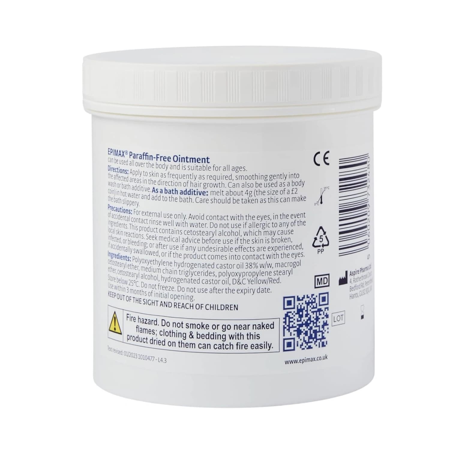 Epimax Paraffin Free Ointment 500g