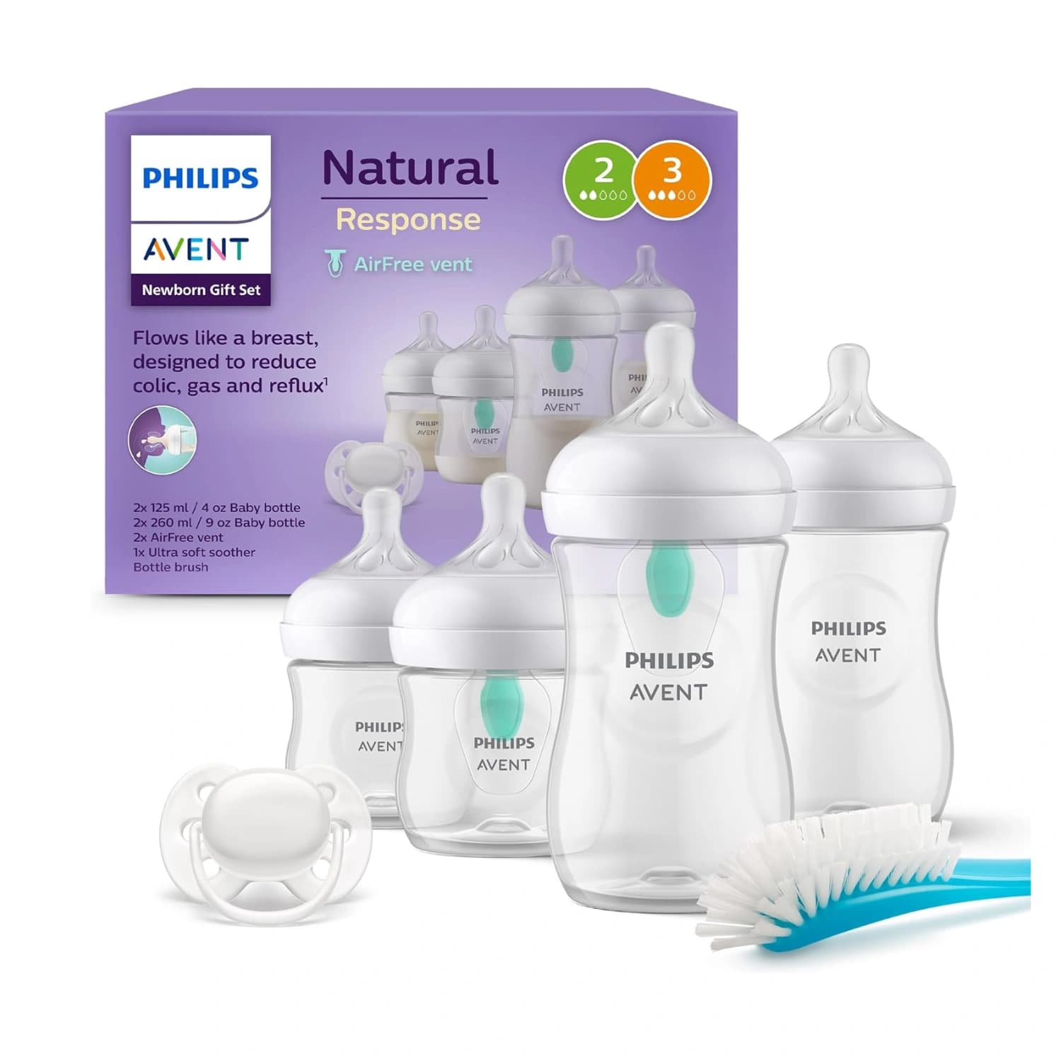 Philips Avent AirFree Vent Baby Bottle Newborn Gift Set