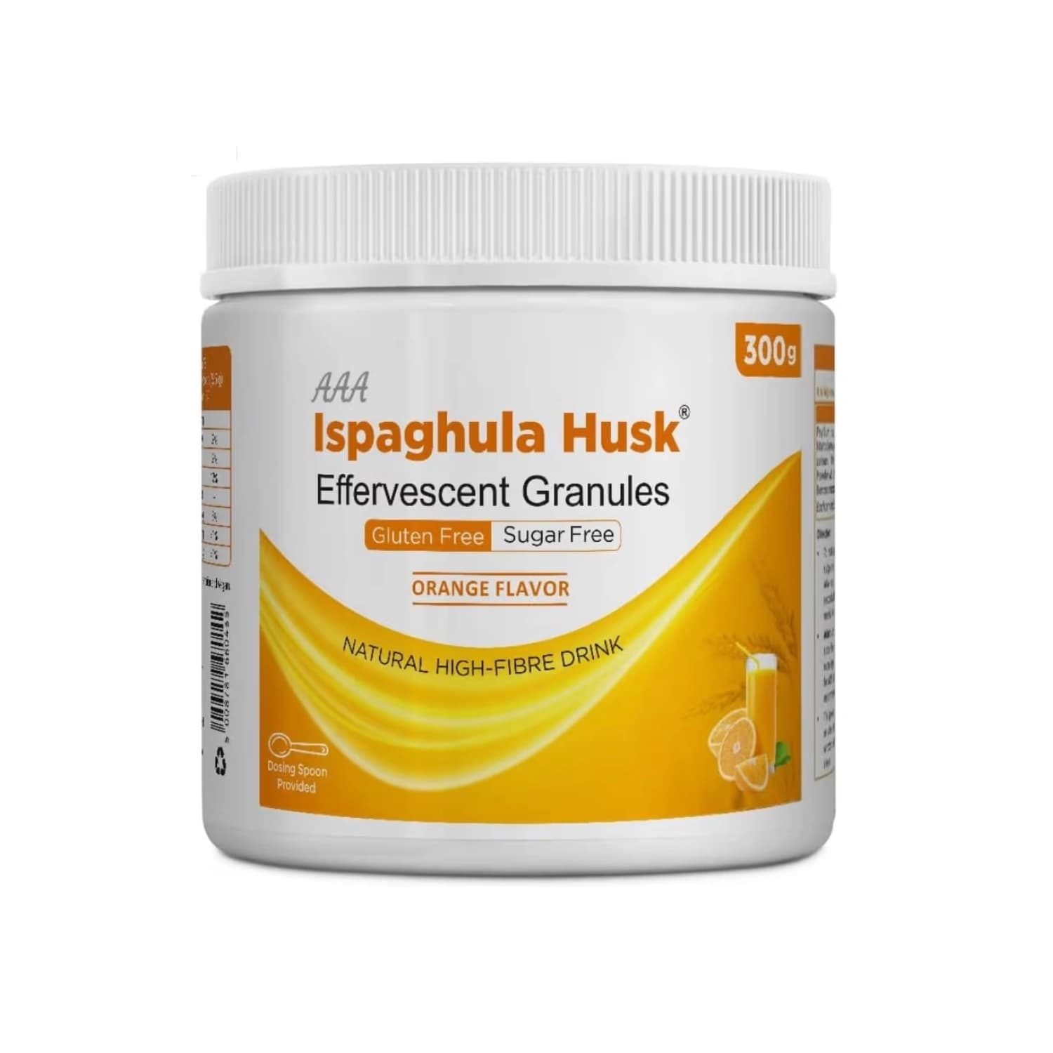 AAA Ispaghula Psyllium Husk Powder Orange Flavor 300 gm