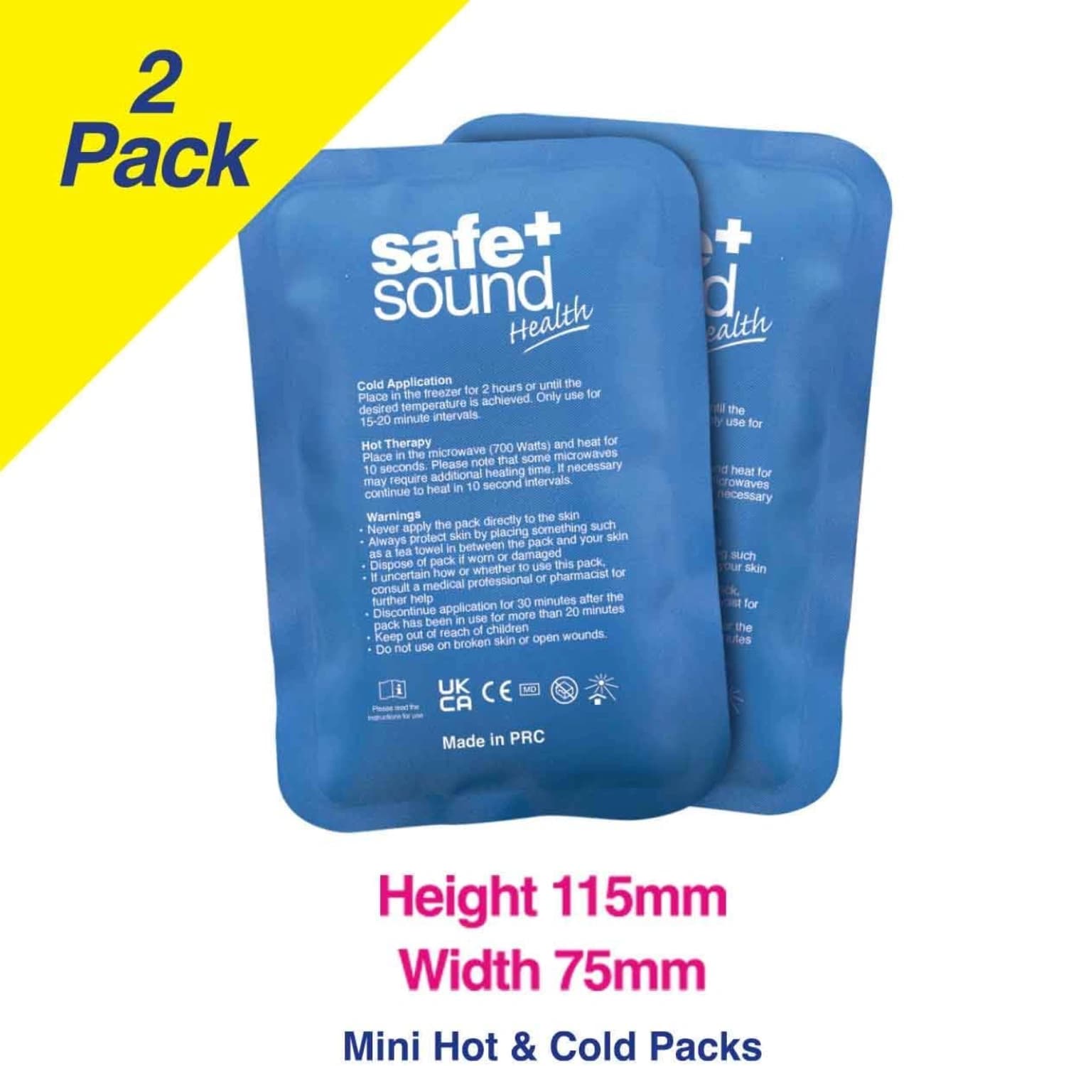 Mini Hot & Cold Gel Packs – 2 Pack