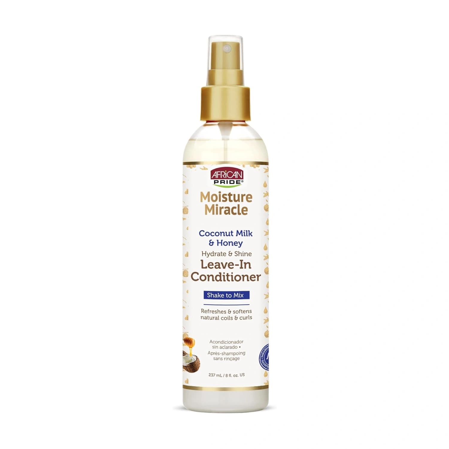African Pride Moisture Miracle Coconut Milk & Honey Leave-In Conditioner 237ml