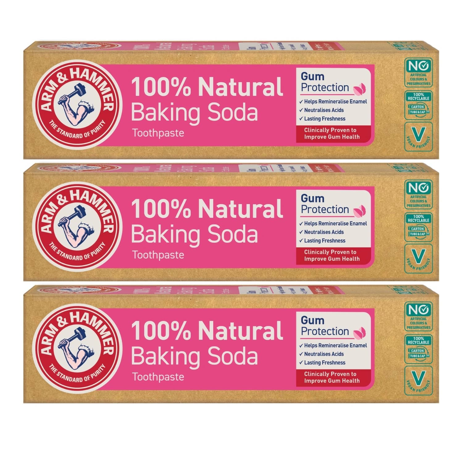 Arm & Hammer 100% Natural Gum Protection Toothpaste 75ml