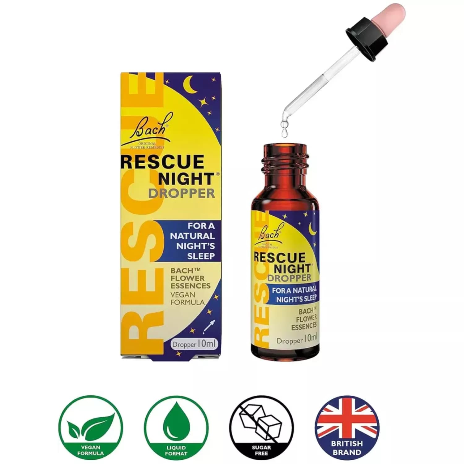 Bach Rescue Night Dropper 10ml - Pack of 3