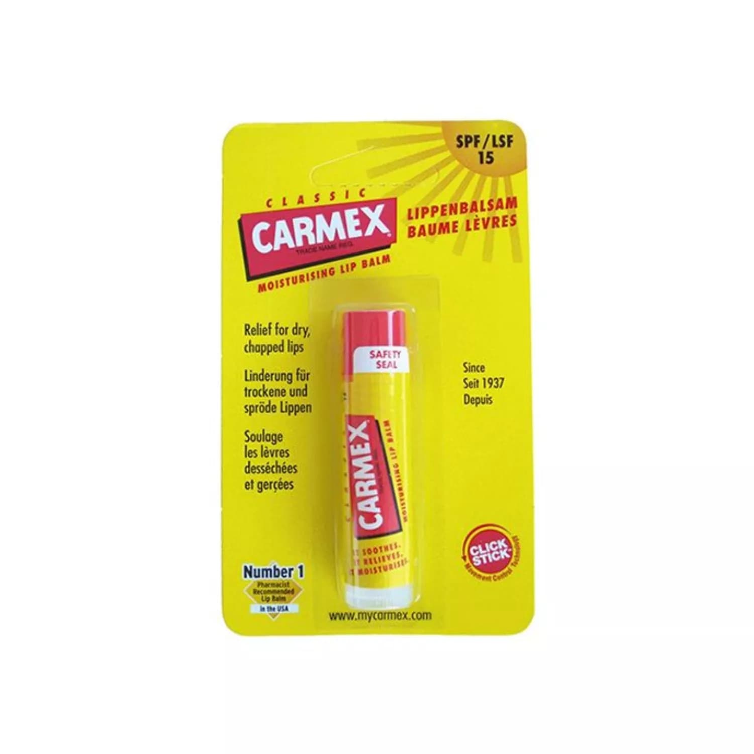 CARMEX Classic Lip Balm Click Stick (4.25g)