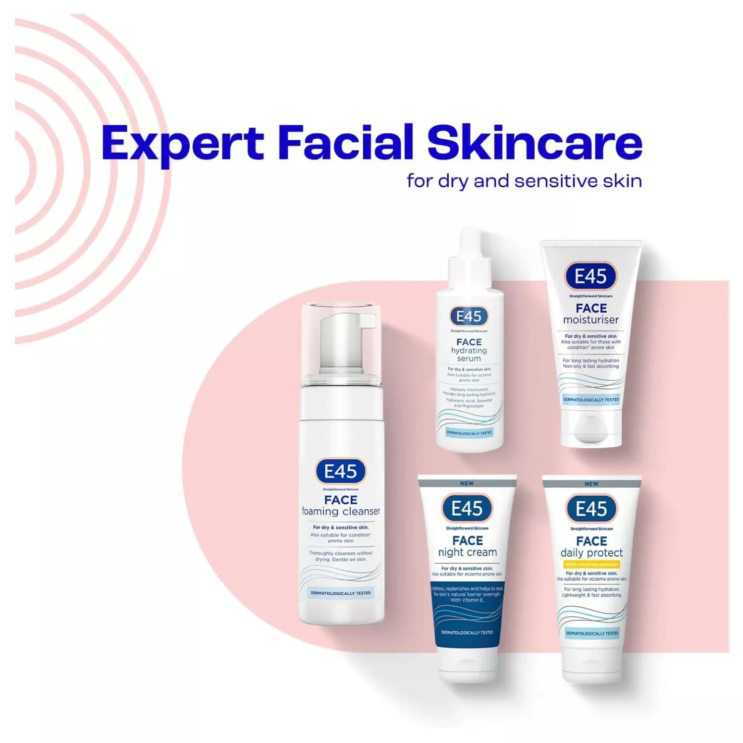 E45 Face Moisturizer Hydrating Face Cream 50ml