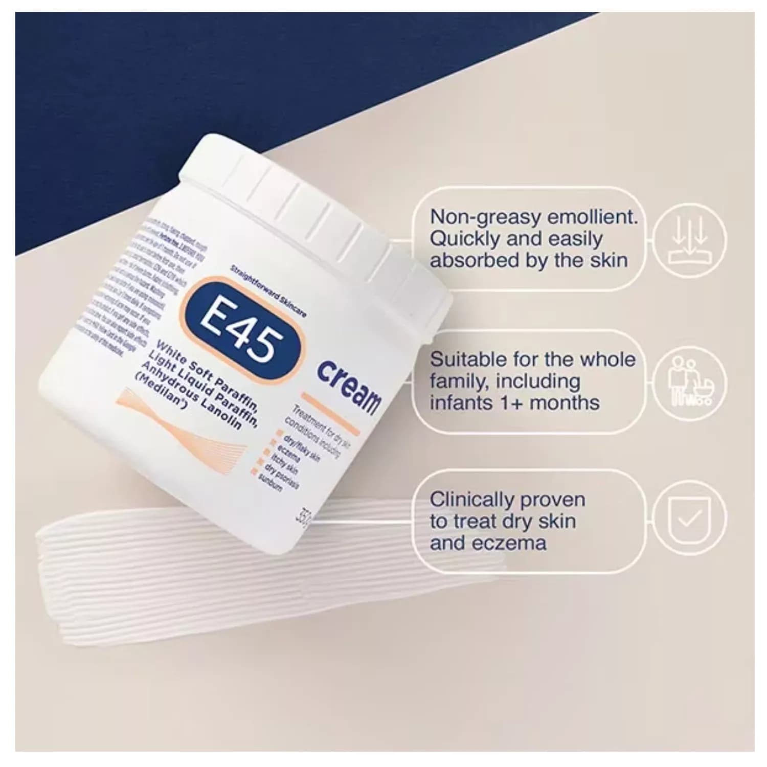 E45 Moisturizing Cream 350g