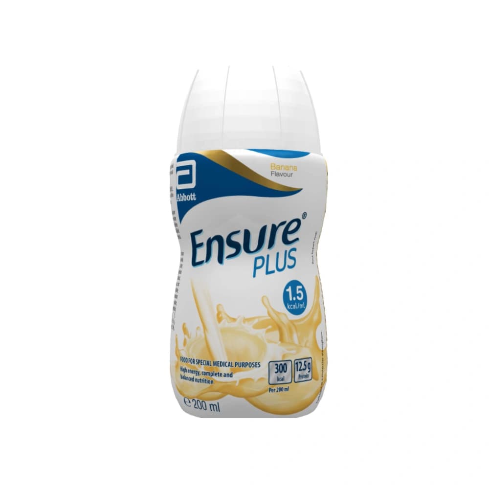 Ensure Plus Banana Milkshake 200ml - Pack of 12