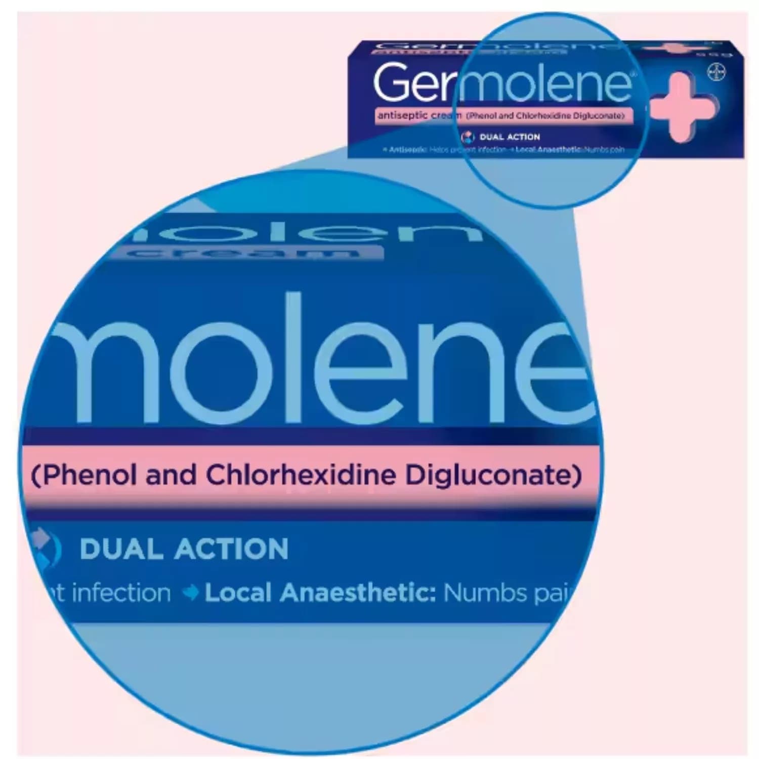 Germolene Dual Action Antiseptic Cream  55g