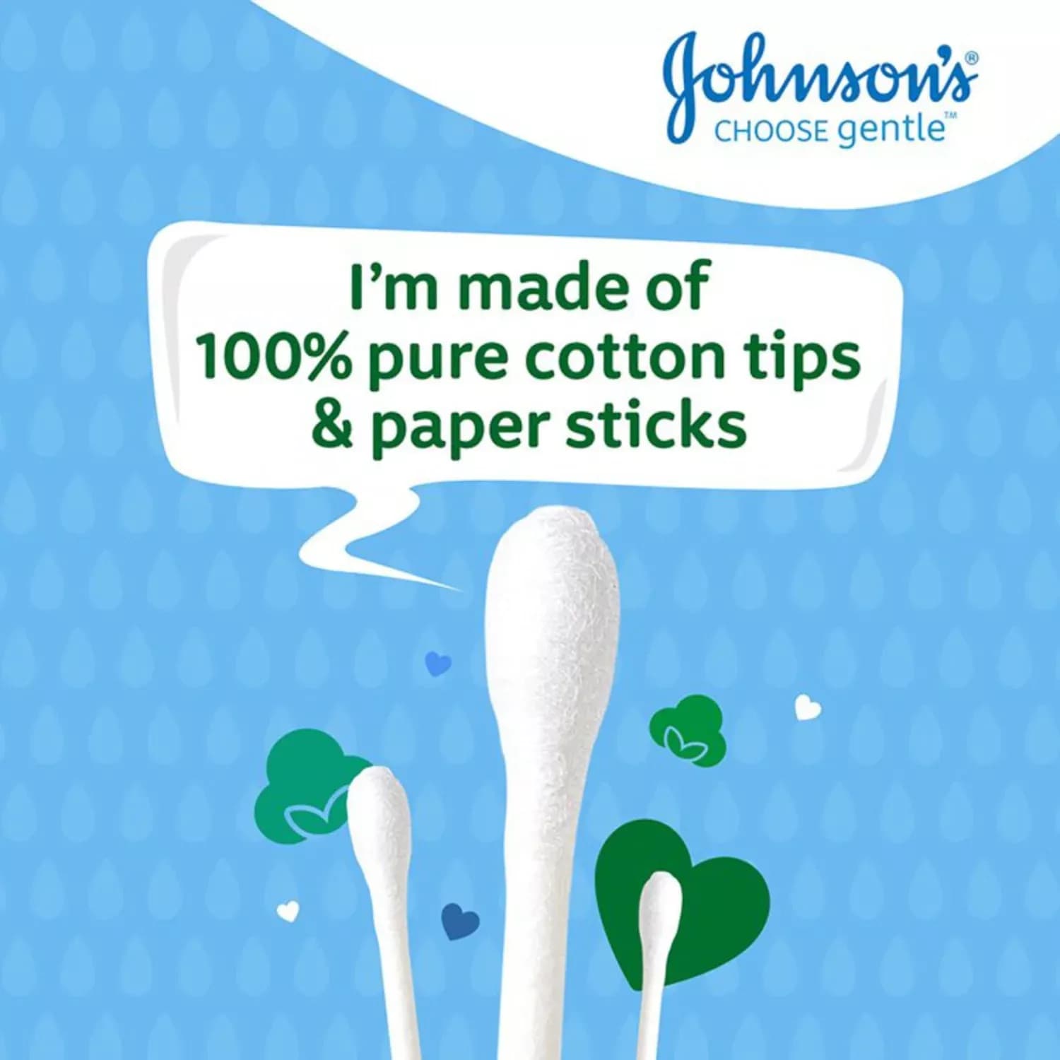Johnson's Baby Pure Cotton Buds 200 - Pack of 6