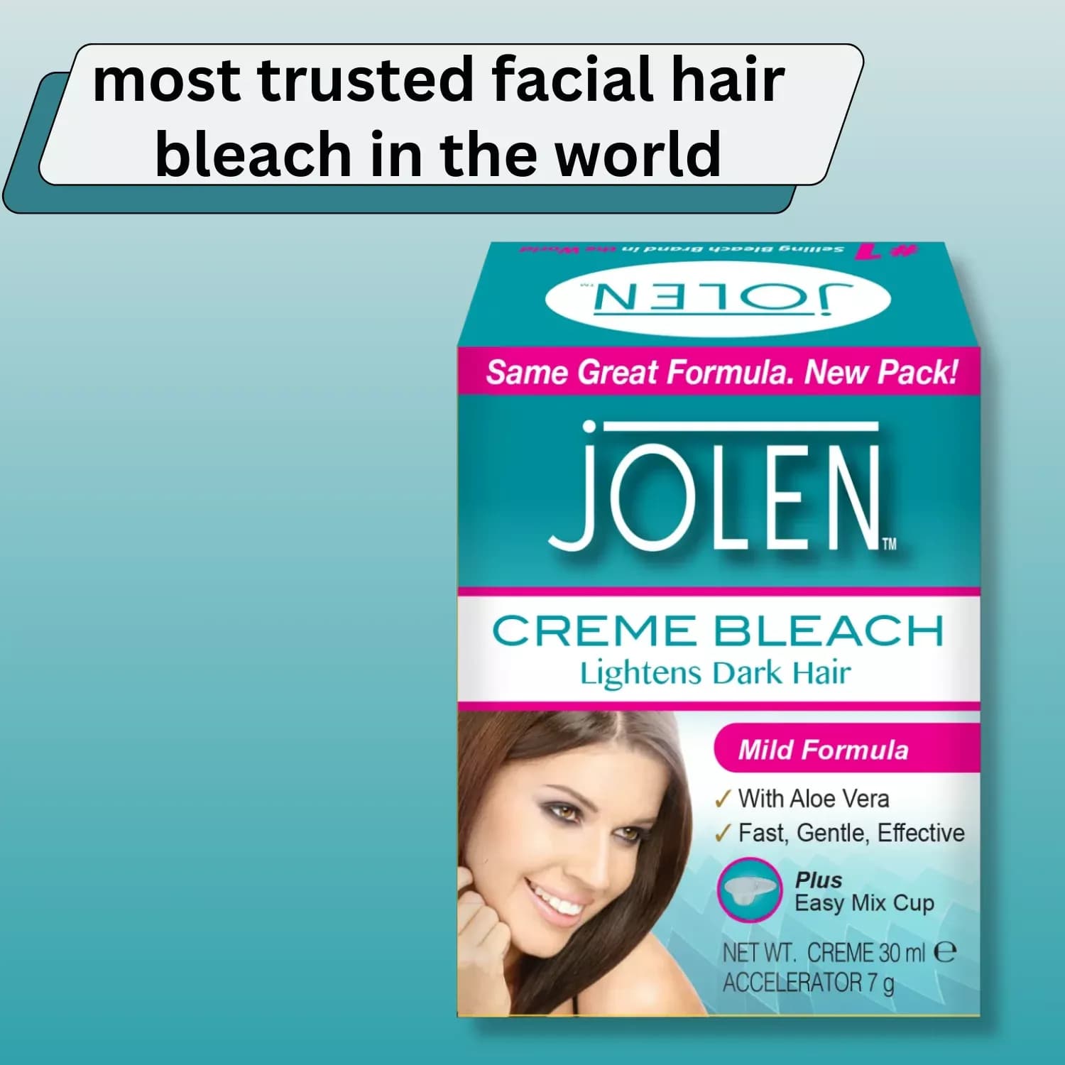 Jolen Mild Bleach Cream 30ml - Pack of 3