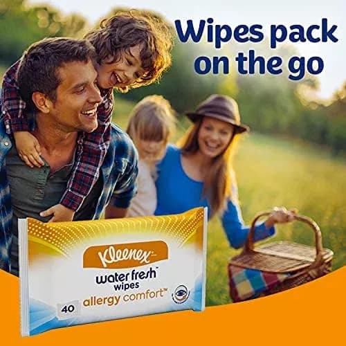 Kleenex Allergy Comfort Tissues Hand and Face 56 Wipes