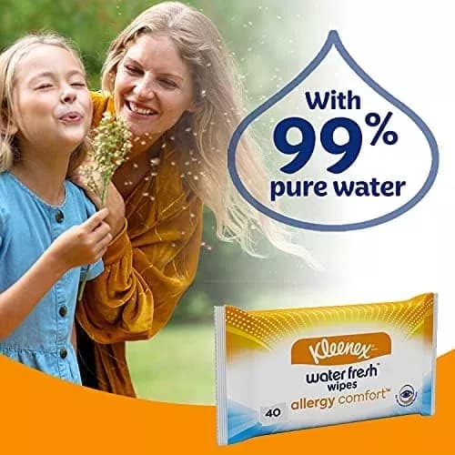 Kleenex Allergy Comfort Tissues Hand and Face 56 Wipes
