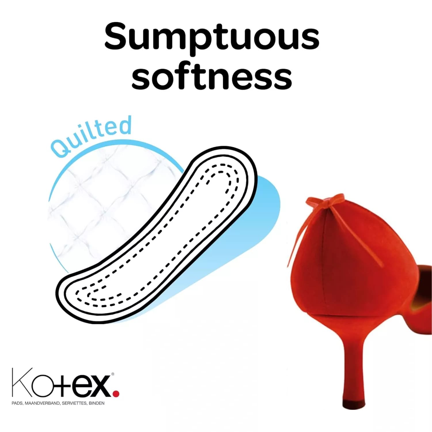 Kotex Maxi Super Pads 16 Count Pack 12