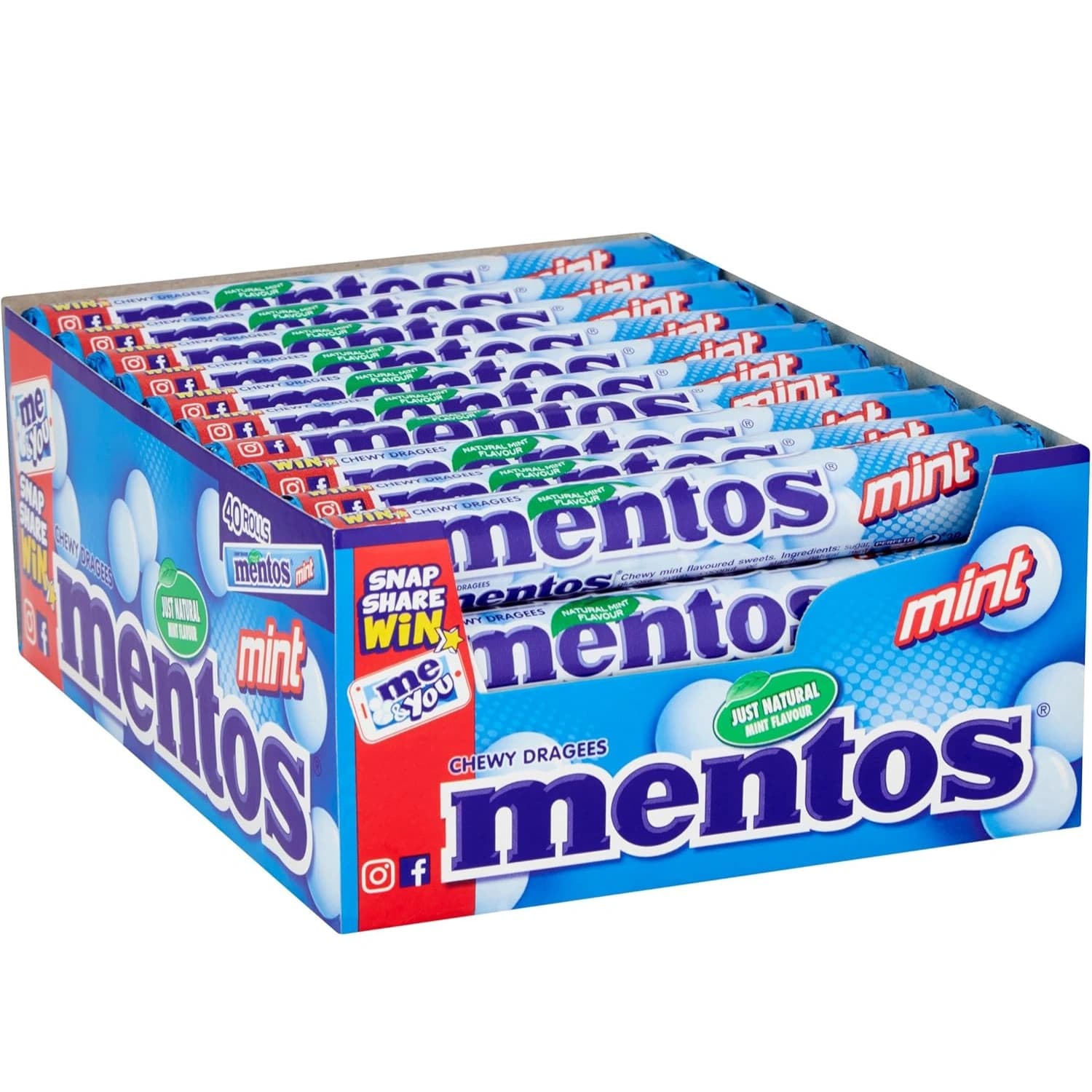 Mentos Rolls Mint Pack of 40