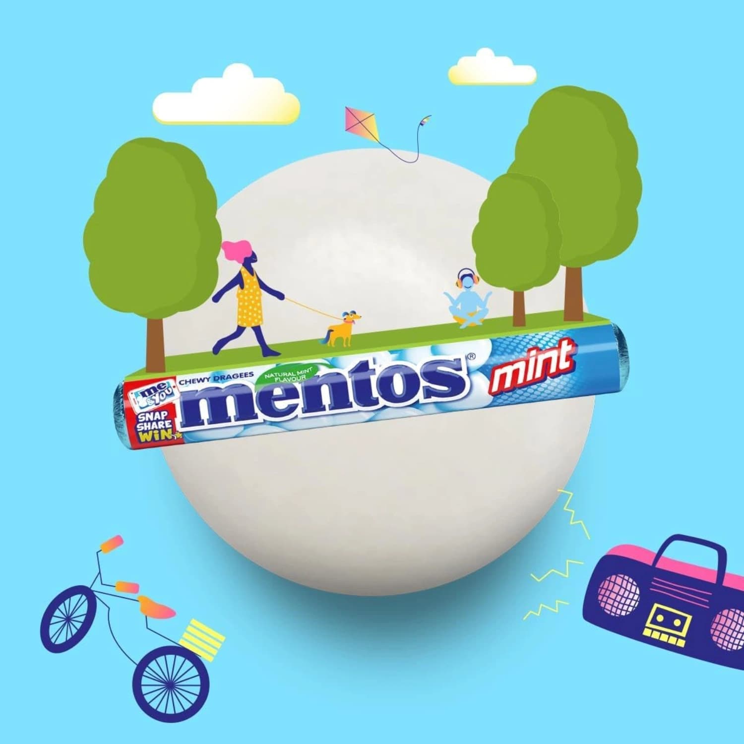Mentos Rolls Mint Pack of 40
