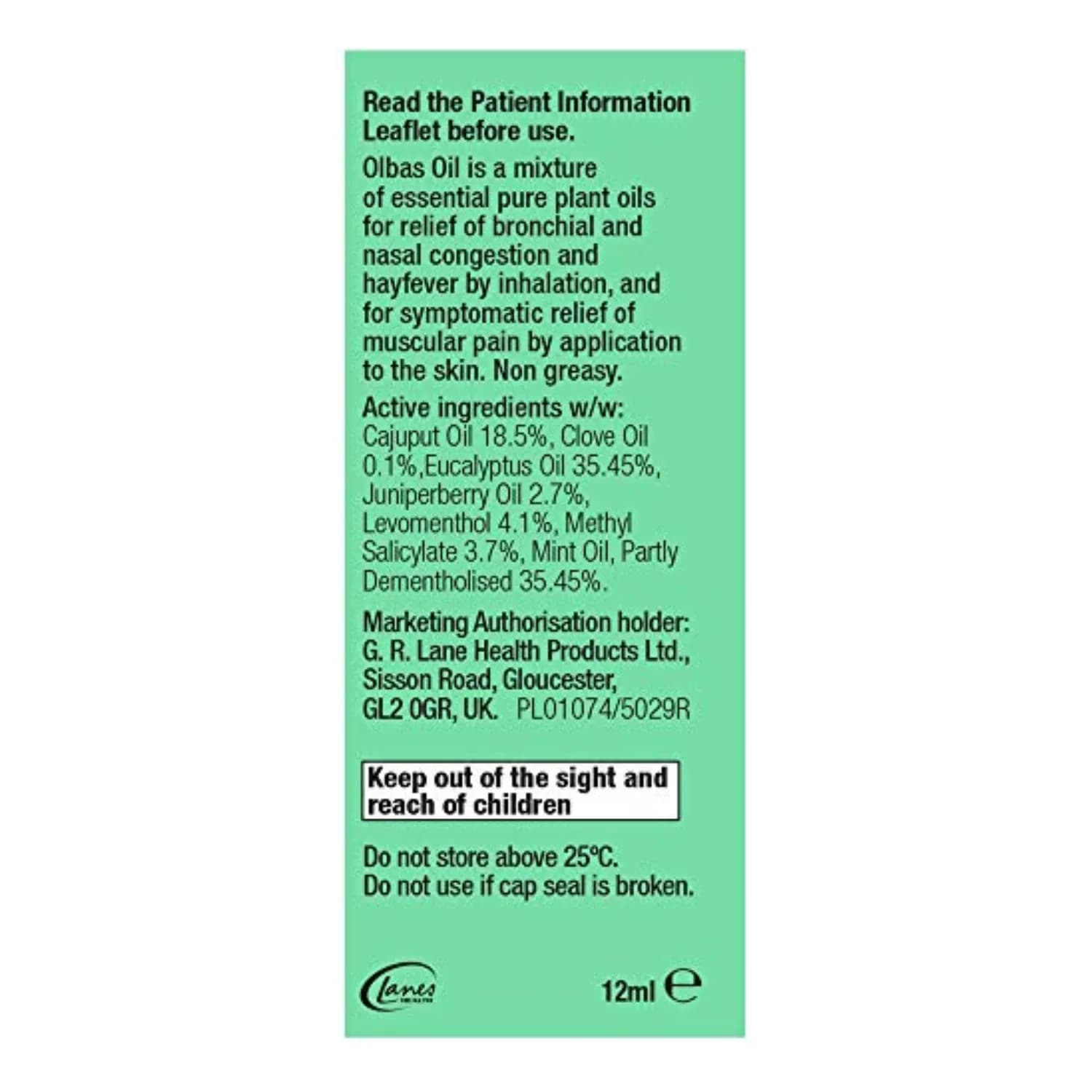 Olbas Inhalant Decongestant Oil 12ml