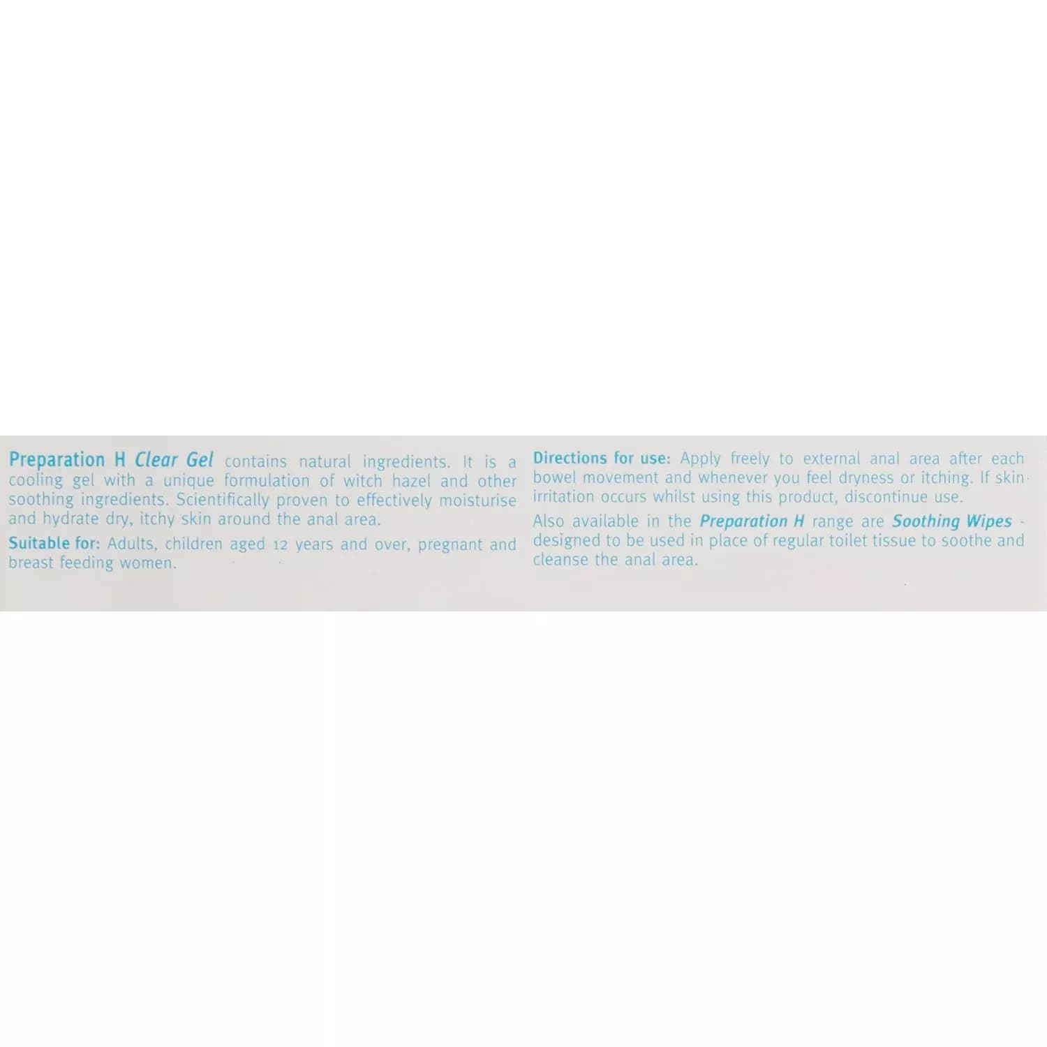 Preparation H Clear Gel 25g