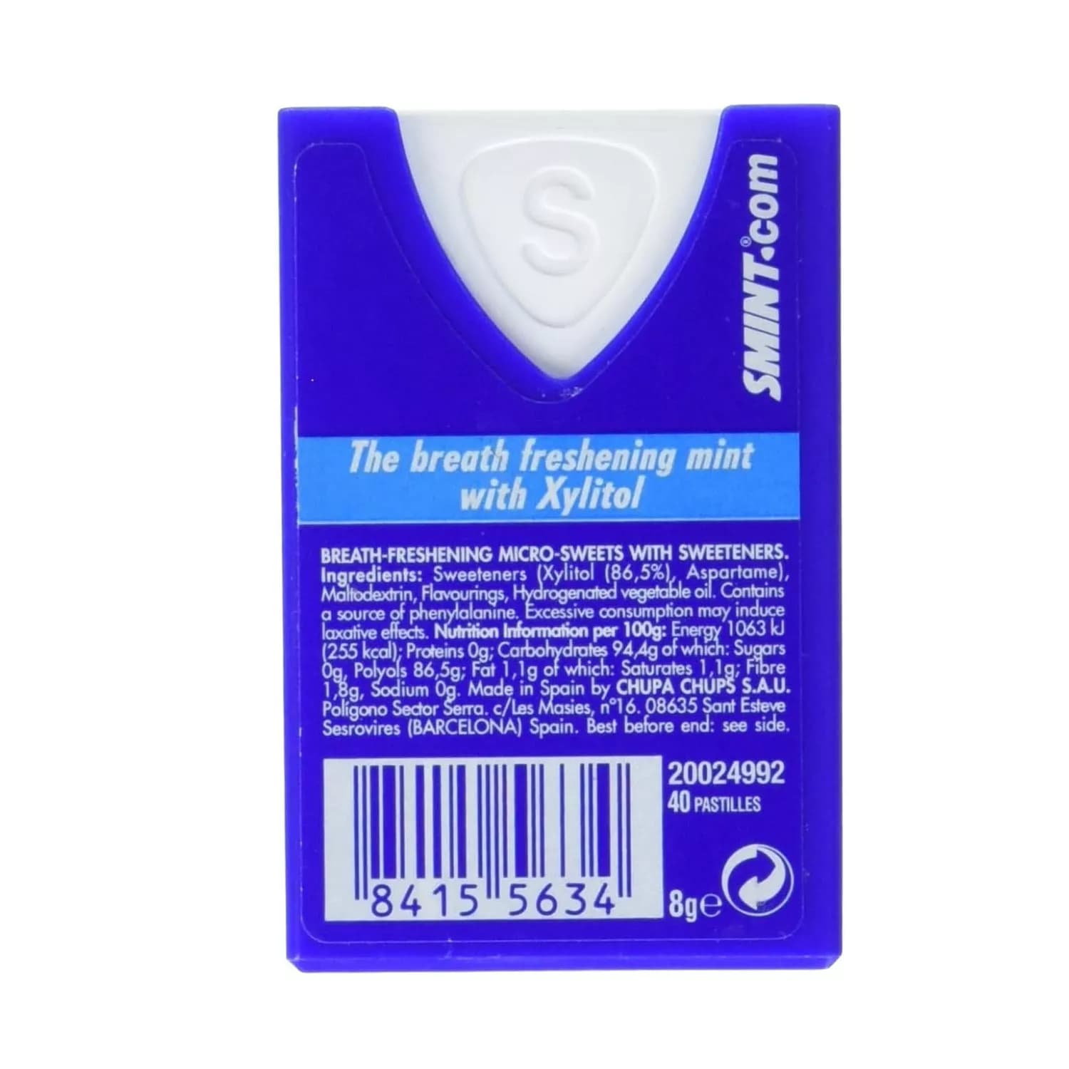 12x Smint Mint Sugar Free Mints 8g