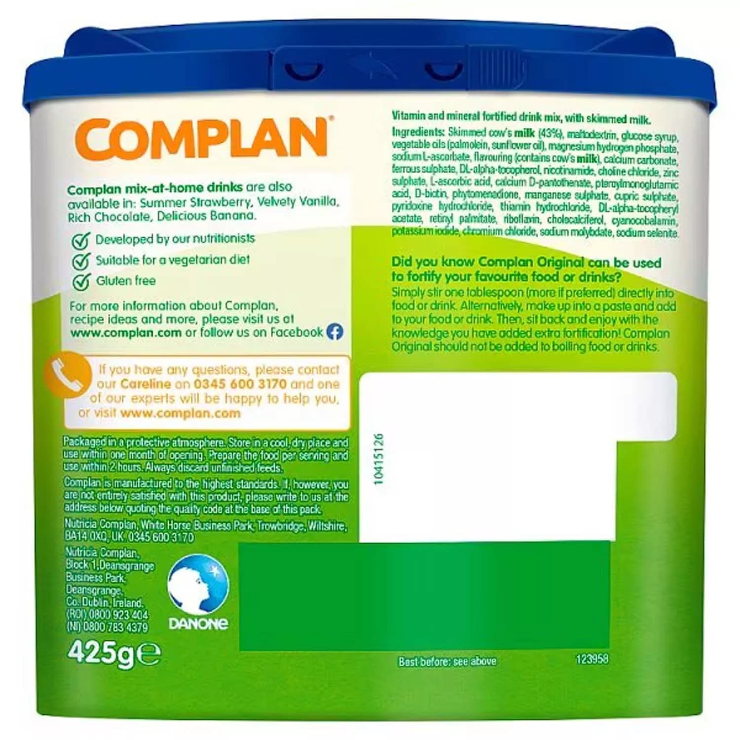 Complan Original Nutritional Drink (4X425g)