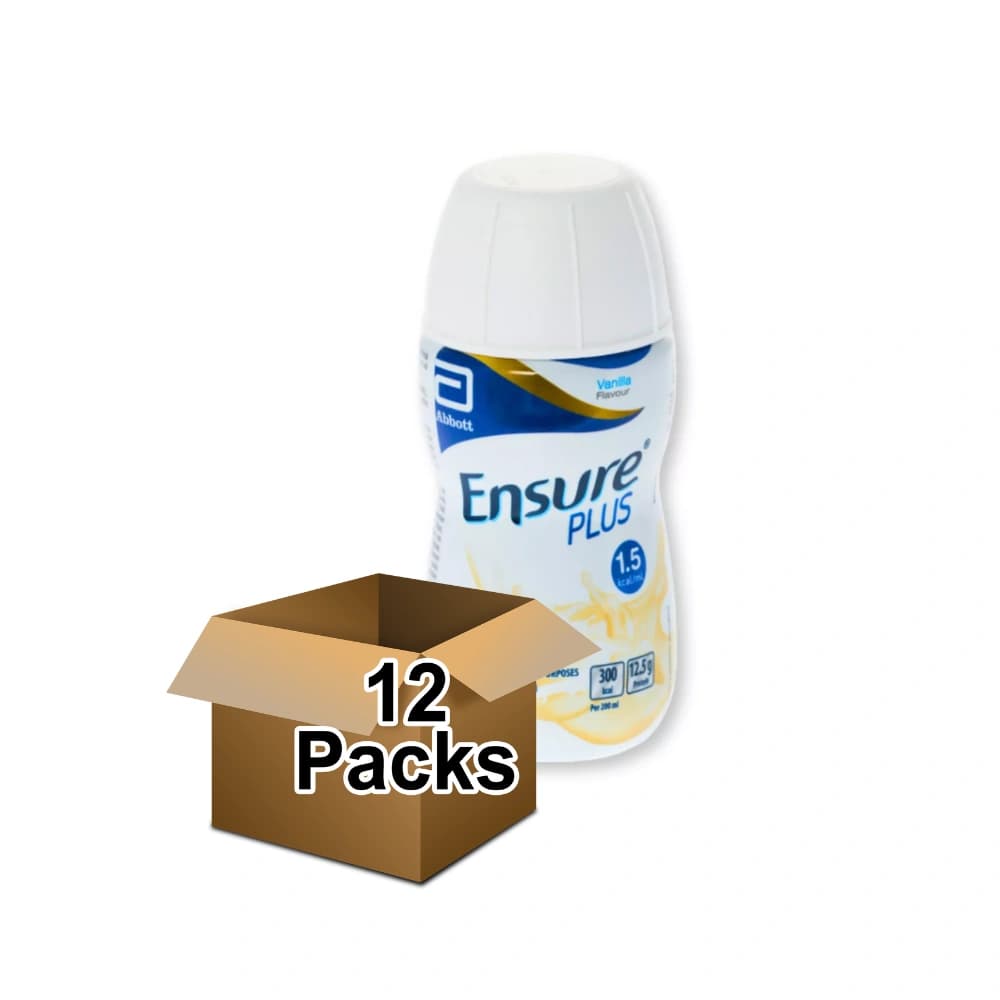 Ensure Plus Vanilla Nutrition Shake - 12 x 200ml