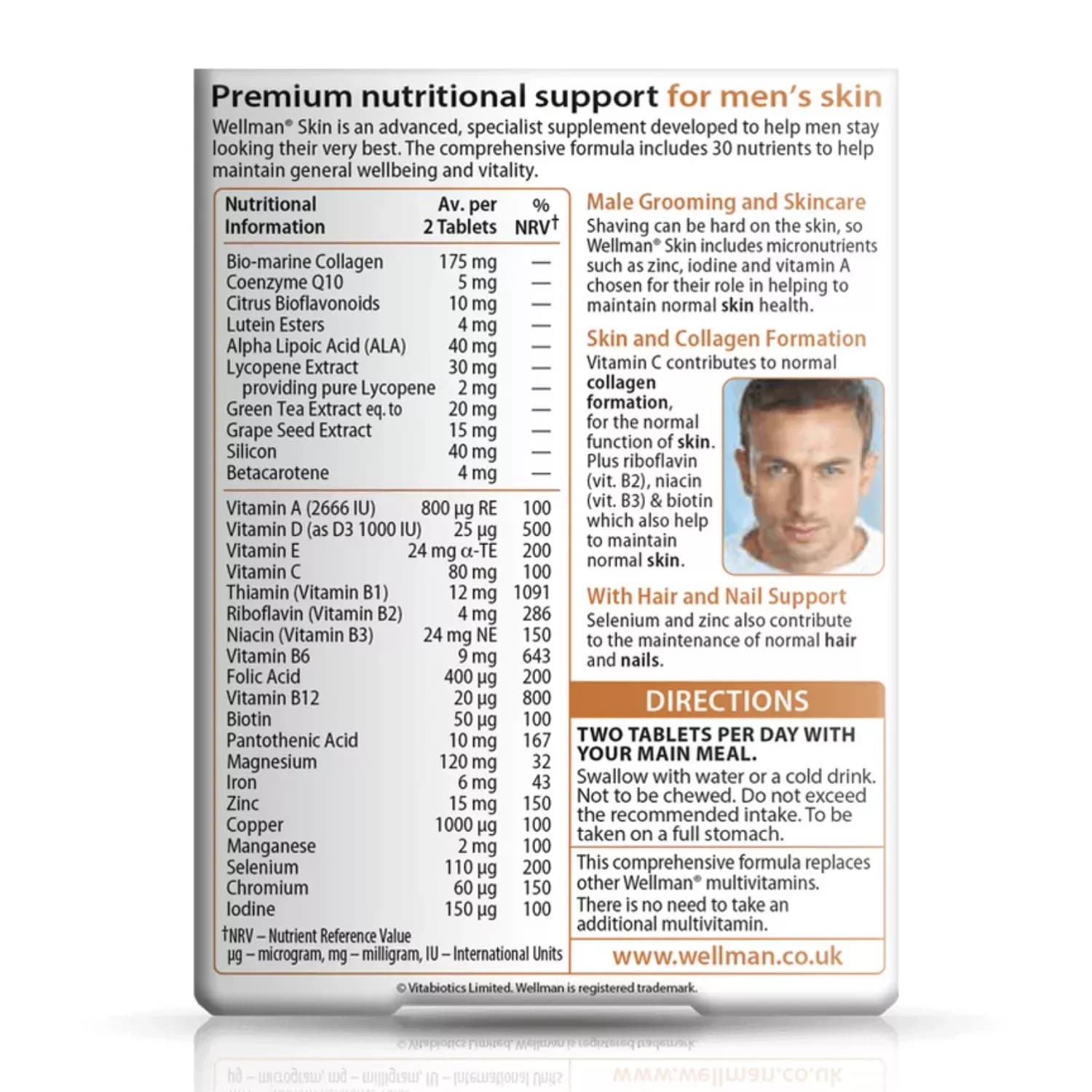 Vitabiotics Wellman Skin 60 Tablets
