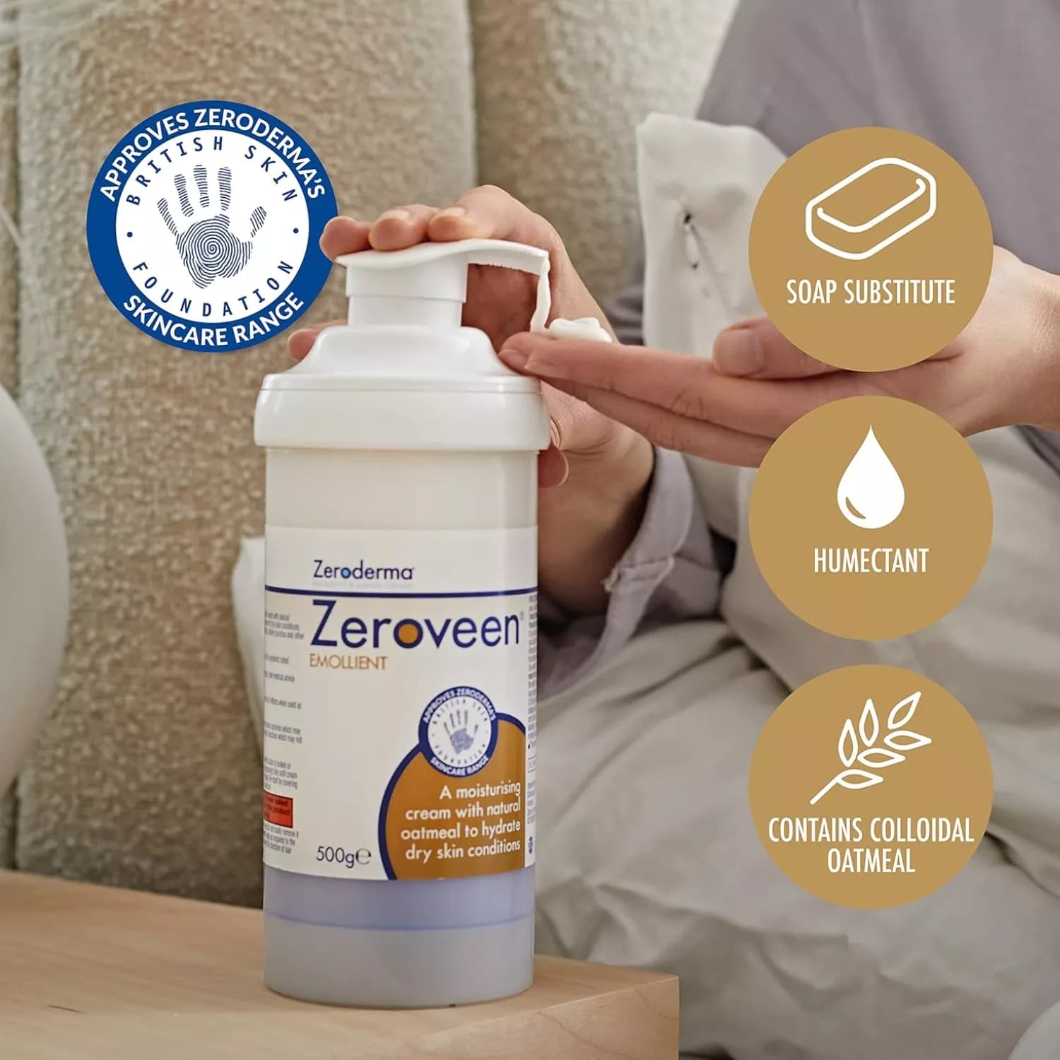 Zeroderma Zeroveen Emollient Cream 500g