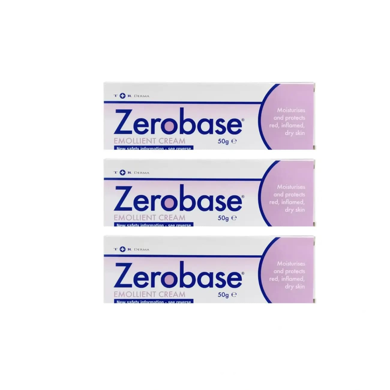 Zerobase Emollient Cream 50g - Pack 3