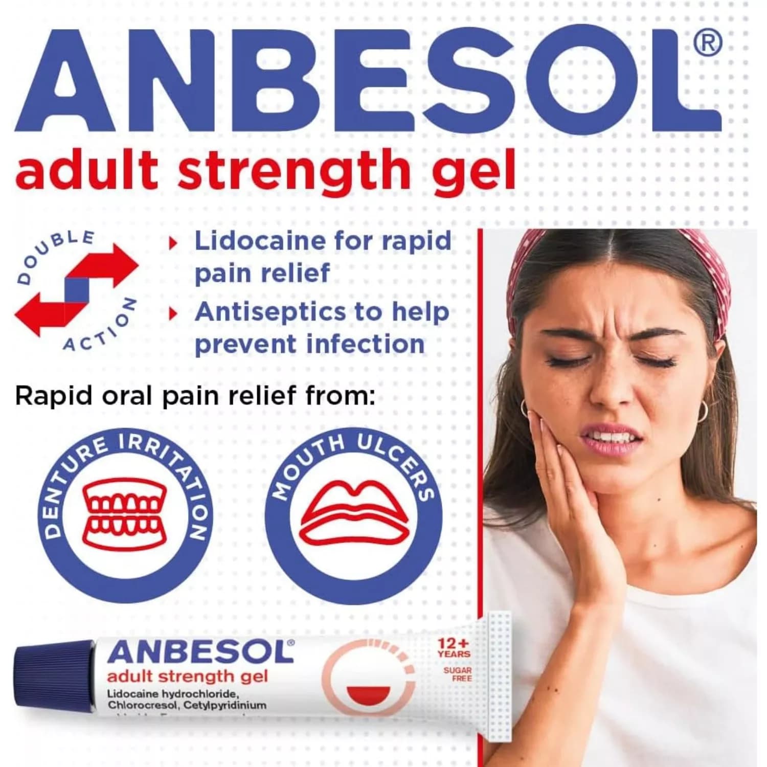 Anbesol Adult Strength Gel 10g