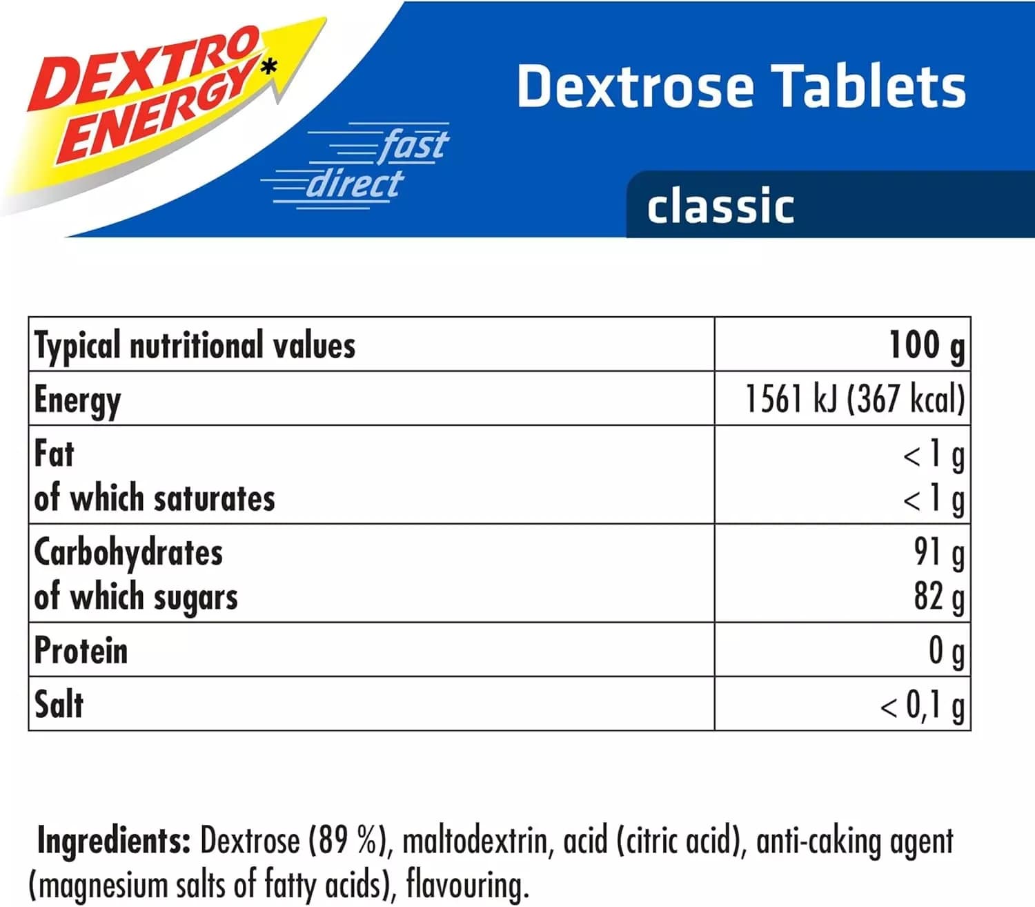 Dextro Energy Classic 14 Tablets, 47g  Pack of 12