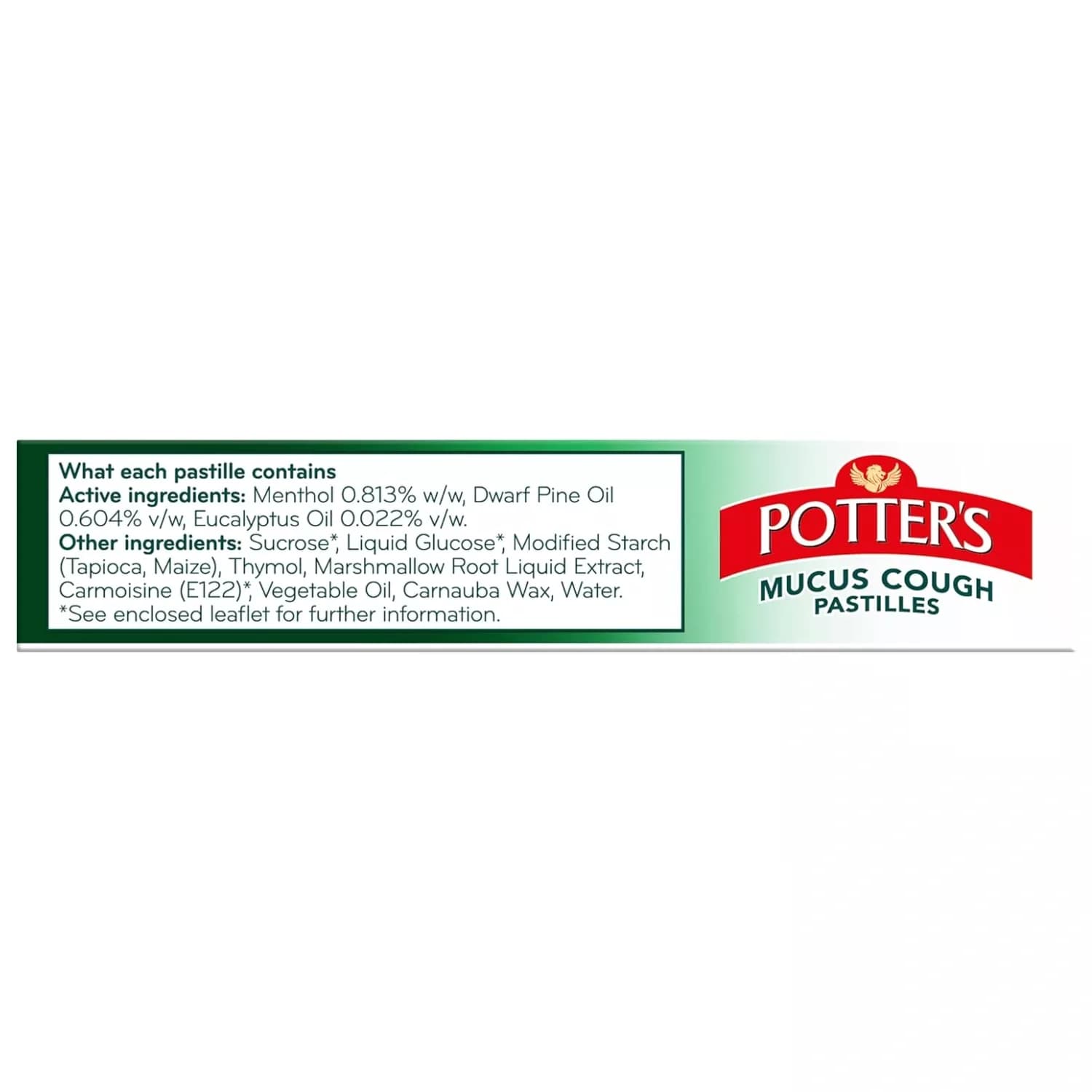 Potters Mucus Cough 20 Pastilles - Pack of 6