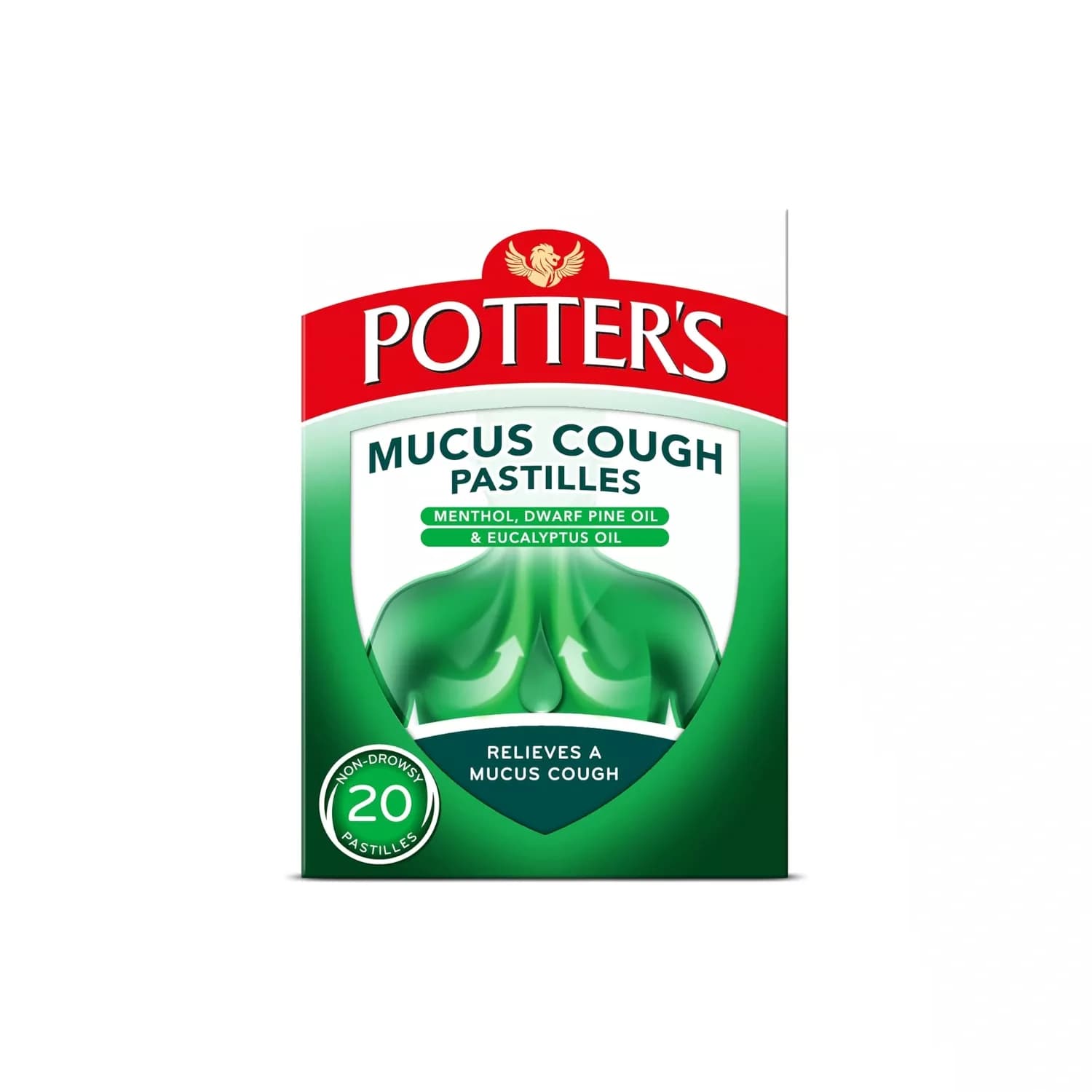 Potters Mucus Cough 20 Pastilles - Pack of 6