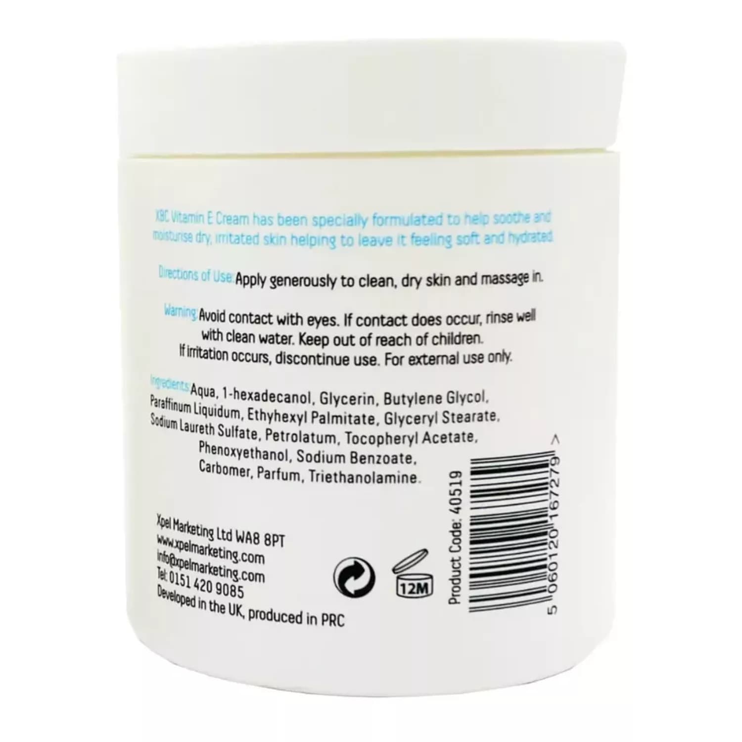 XBC Vitamin E Cream  500Ml