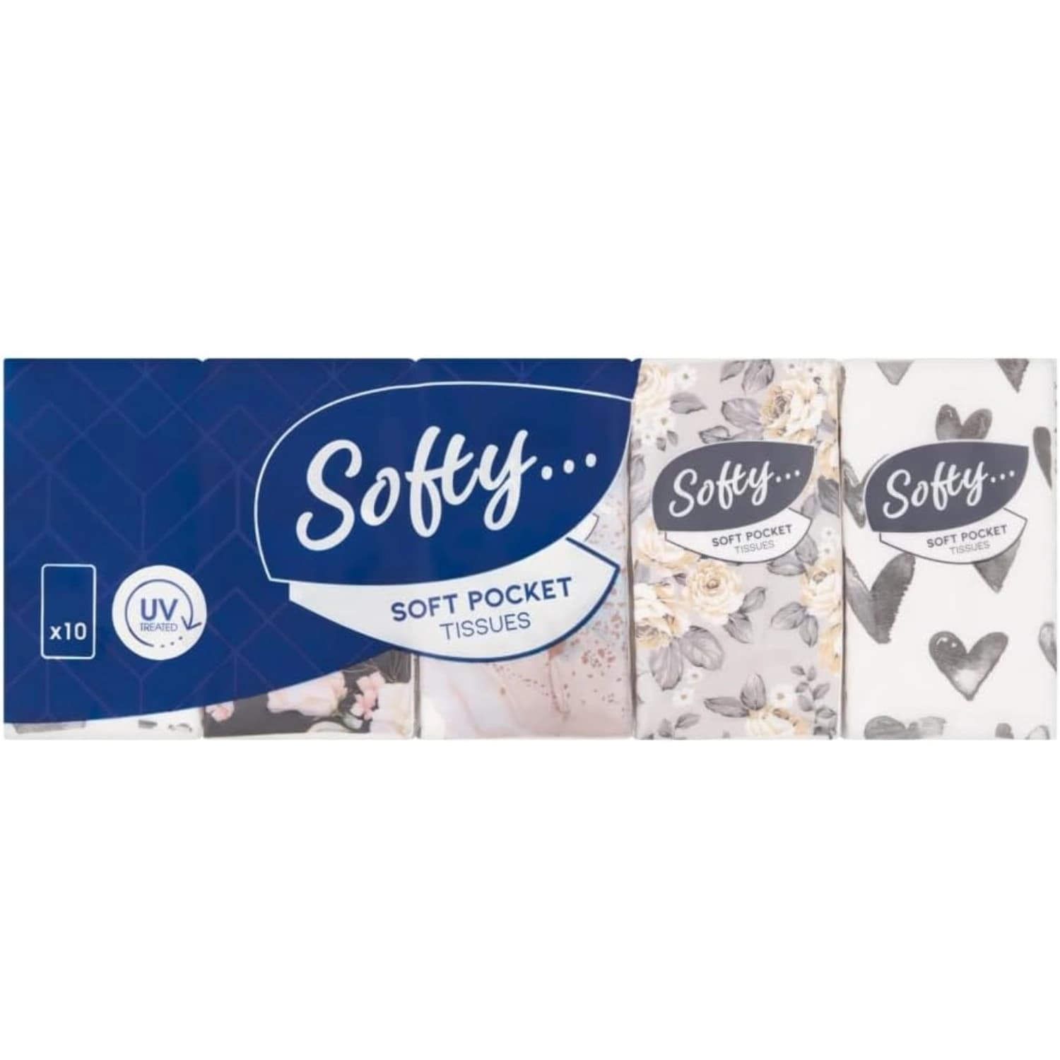 Softy Pocket Pack Facial Tissues 10 Packs