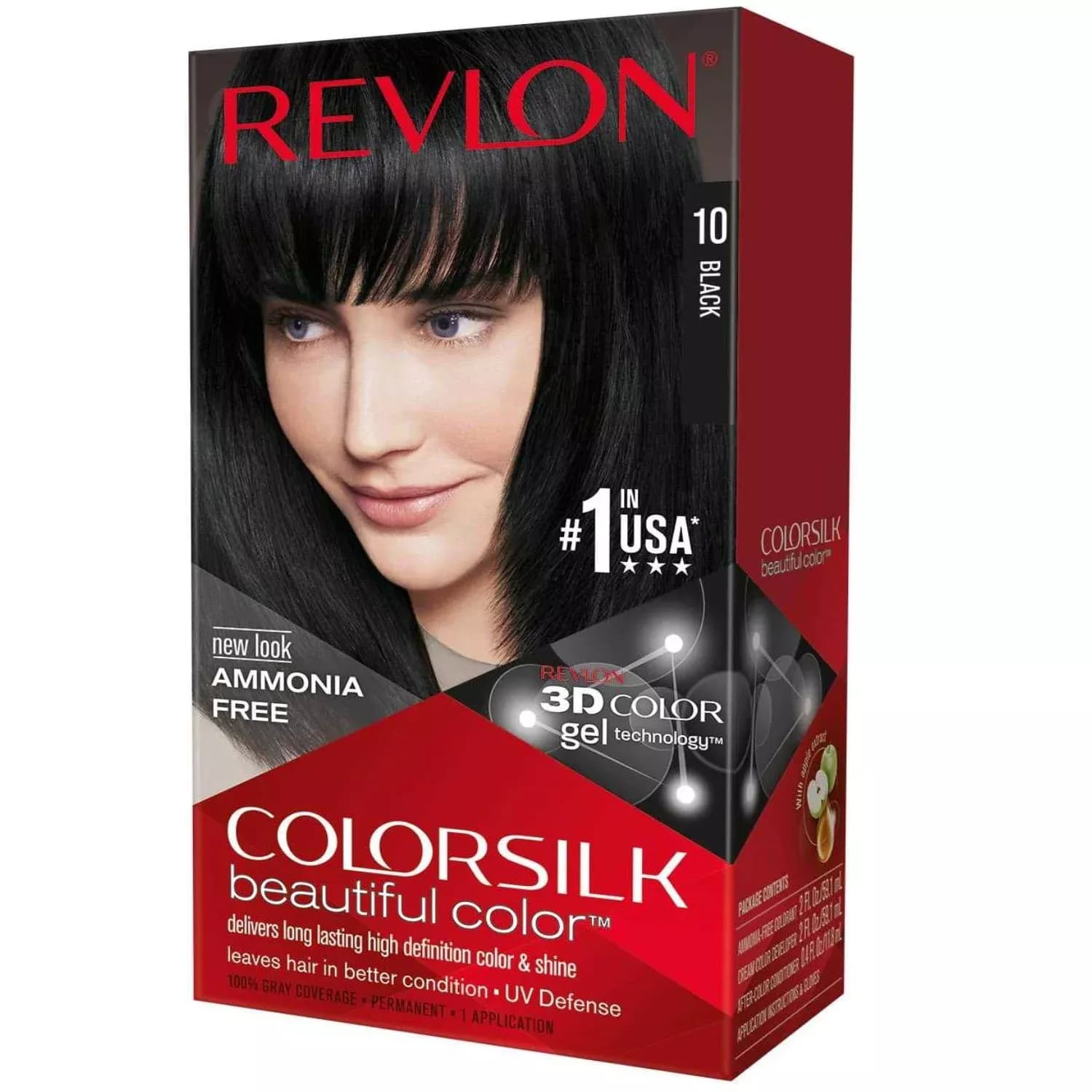 Revlon Colorsilk Permanent Hair Colour - 10/1N Black