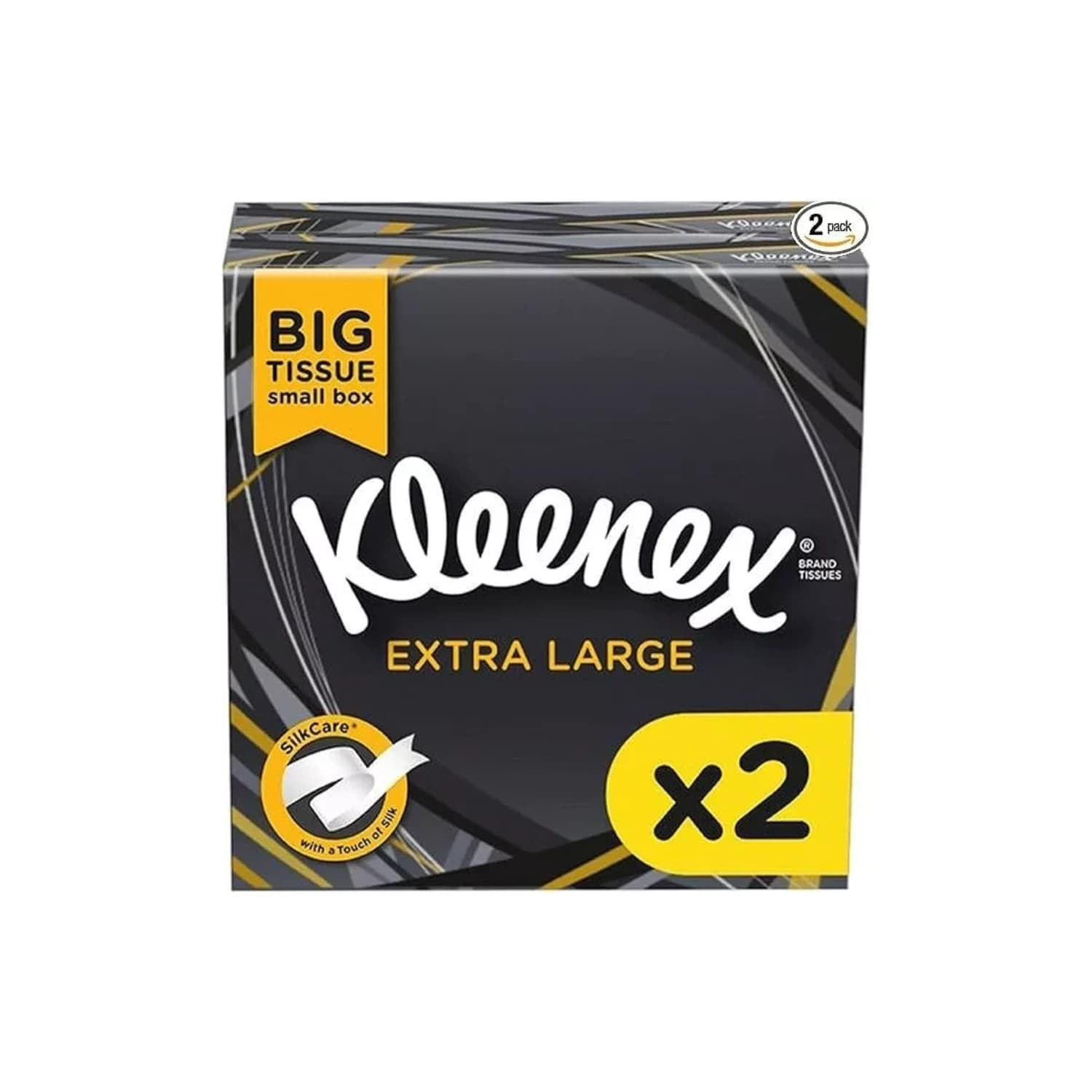 Kleenex Extra Large Tissues Compact Twin Pack