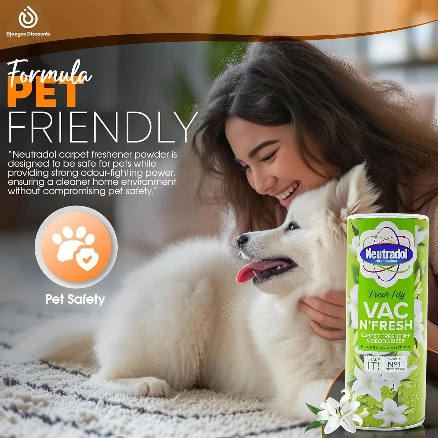 Neutradol Carpet Deodoriser Room Freshener Powder 350g