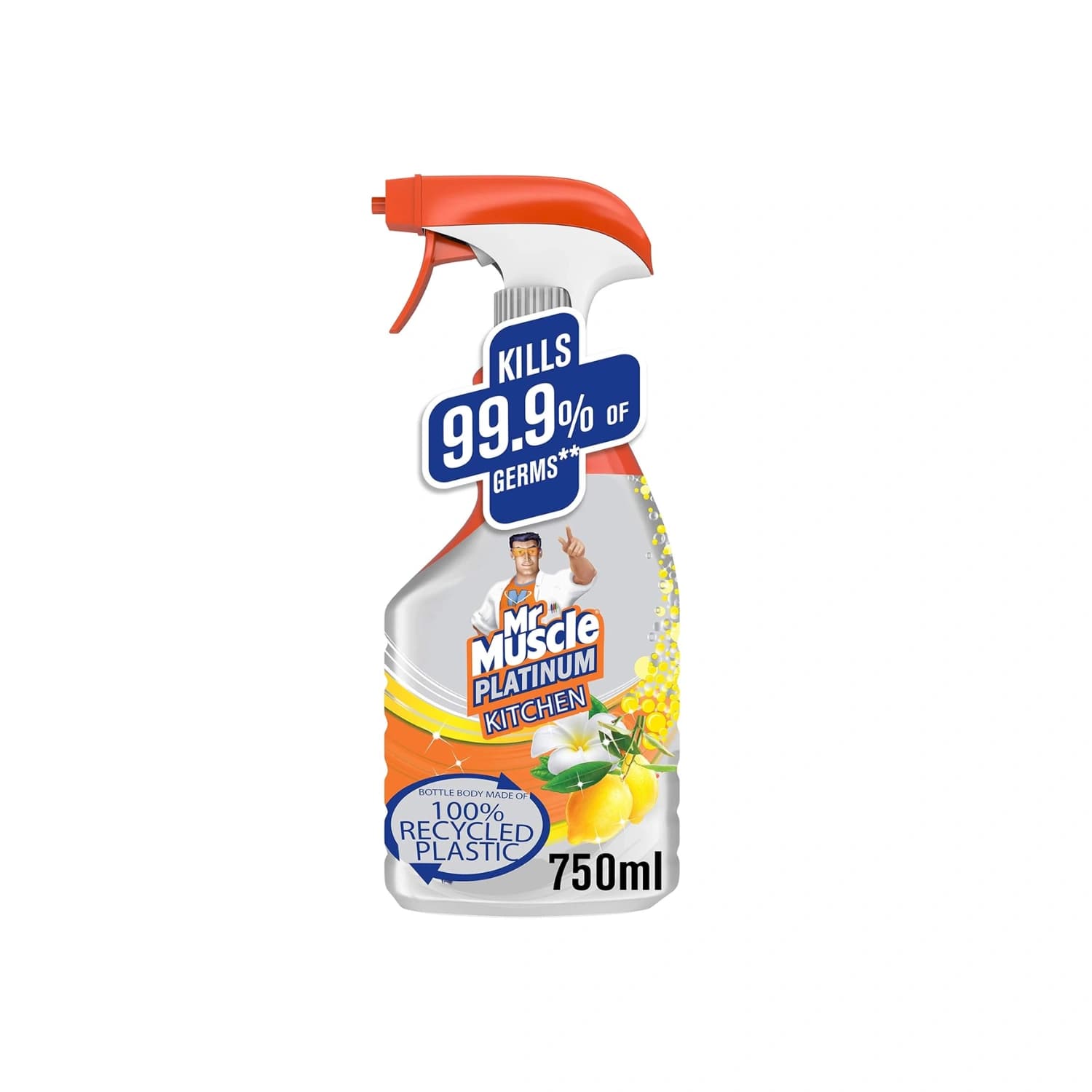 Mr Muscle Platinum kitchen, window &amp; Glass Cleaner750ml