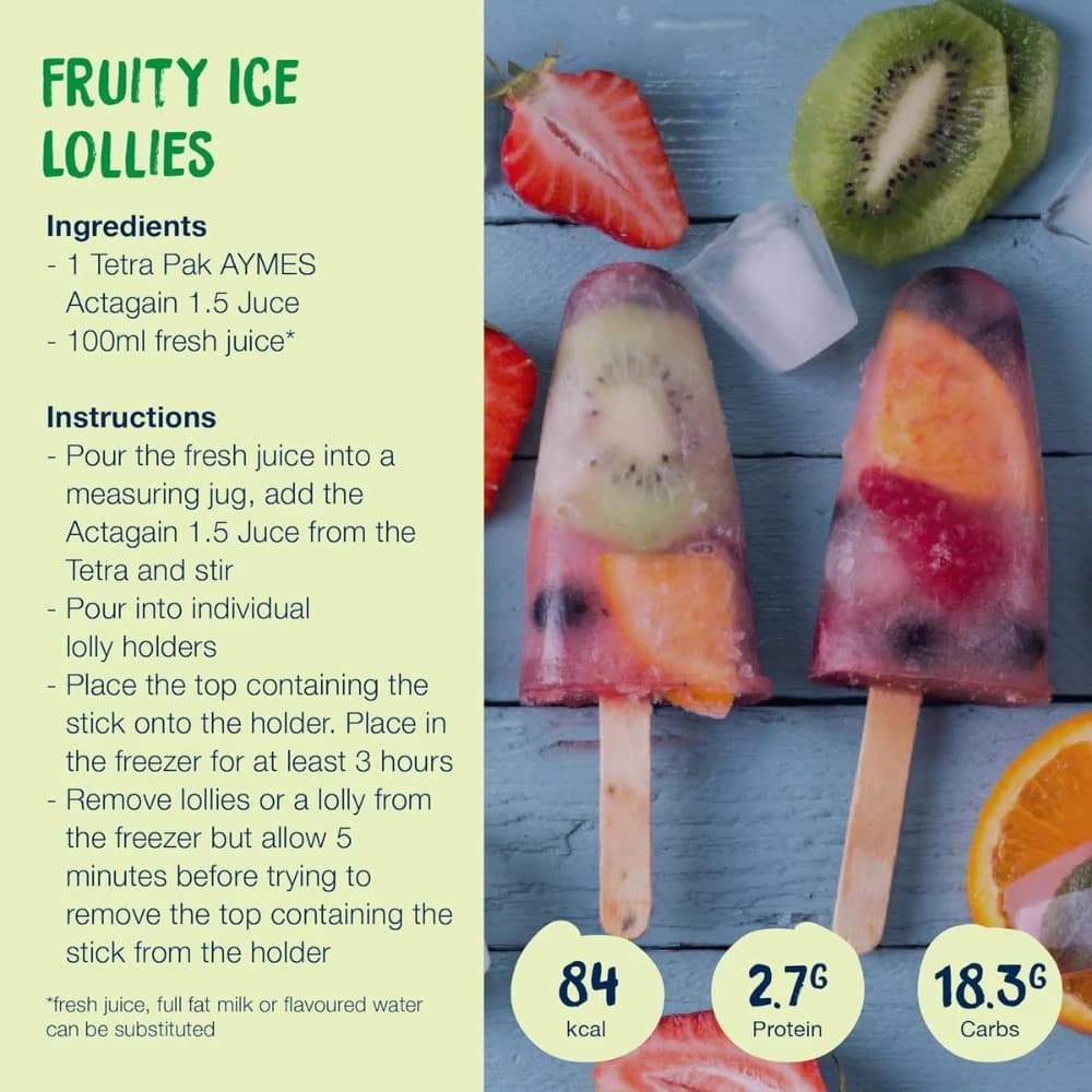 Aymes Actagain 1.5 Juce Juicy Apple 200ml - Pack of 6