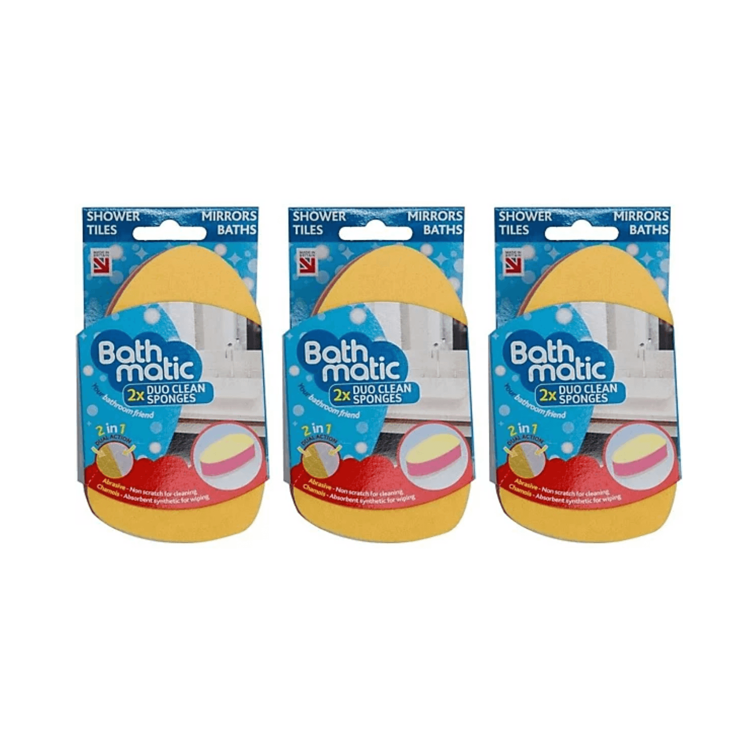 Dishmatic Bathmatic Clean Sponge Duo