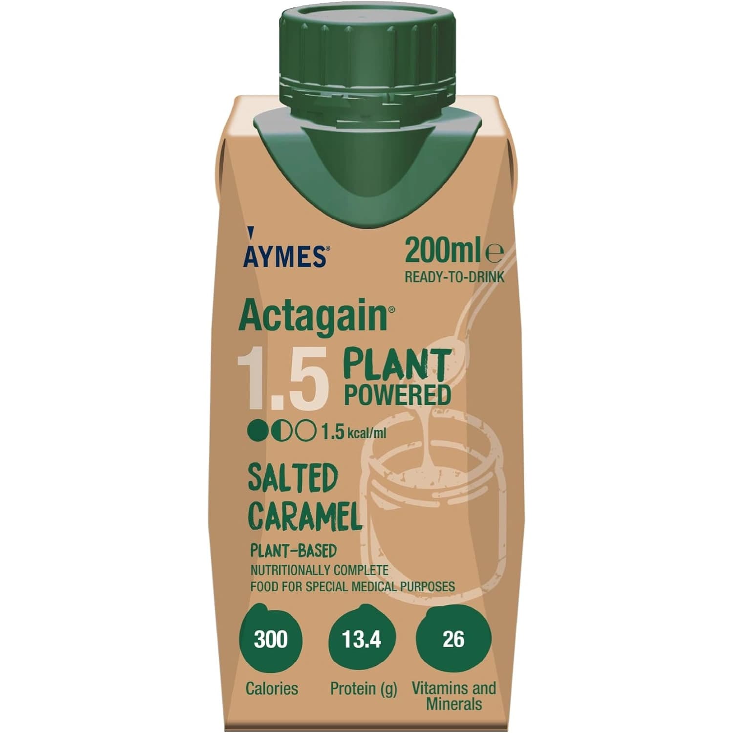 Aymes Actagain 1.5 Plant Salted Caramel 200ml