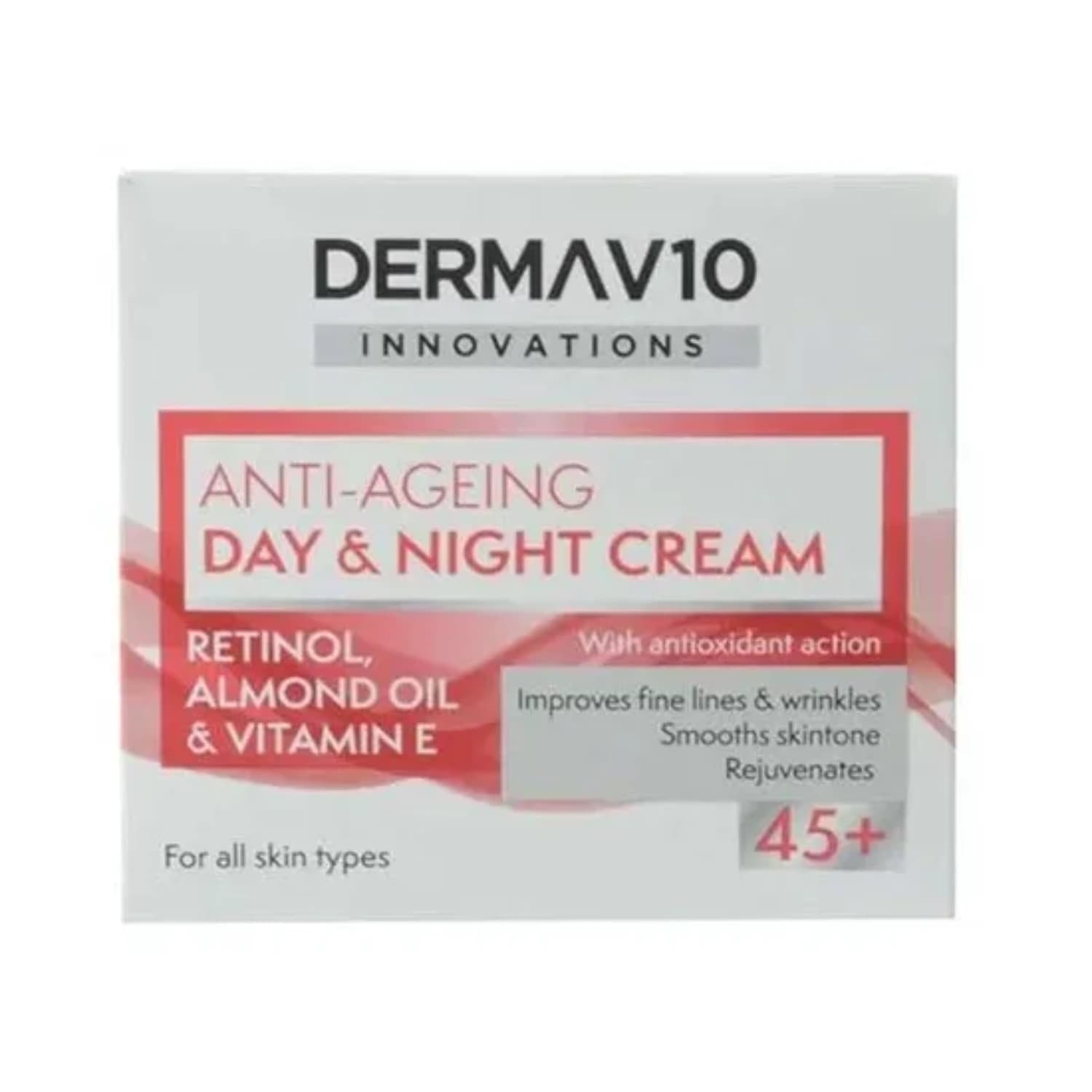 Derma V10 Day &amp; Night Cream Anti Ageing 50ml