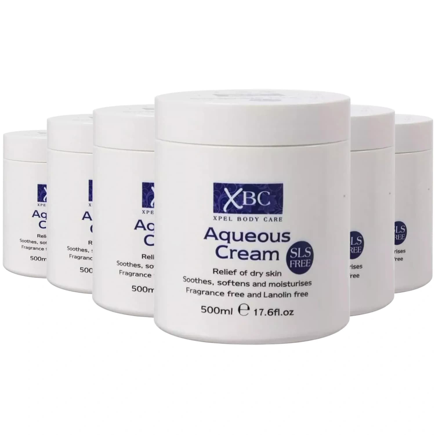 Xpel Aqueous Cream 500ml - Pack Of 6