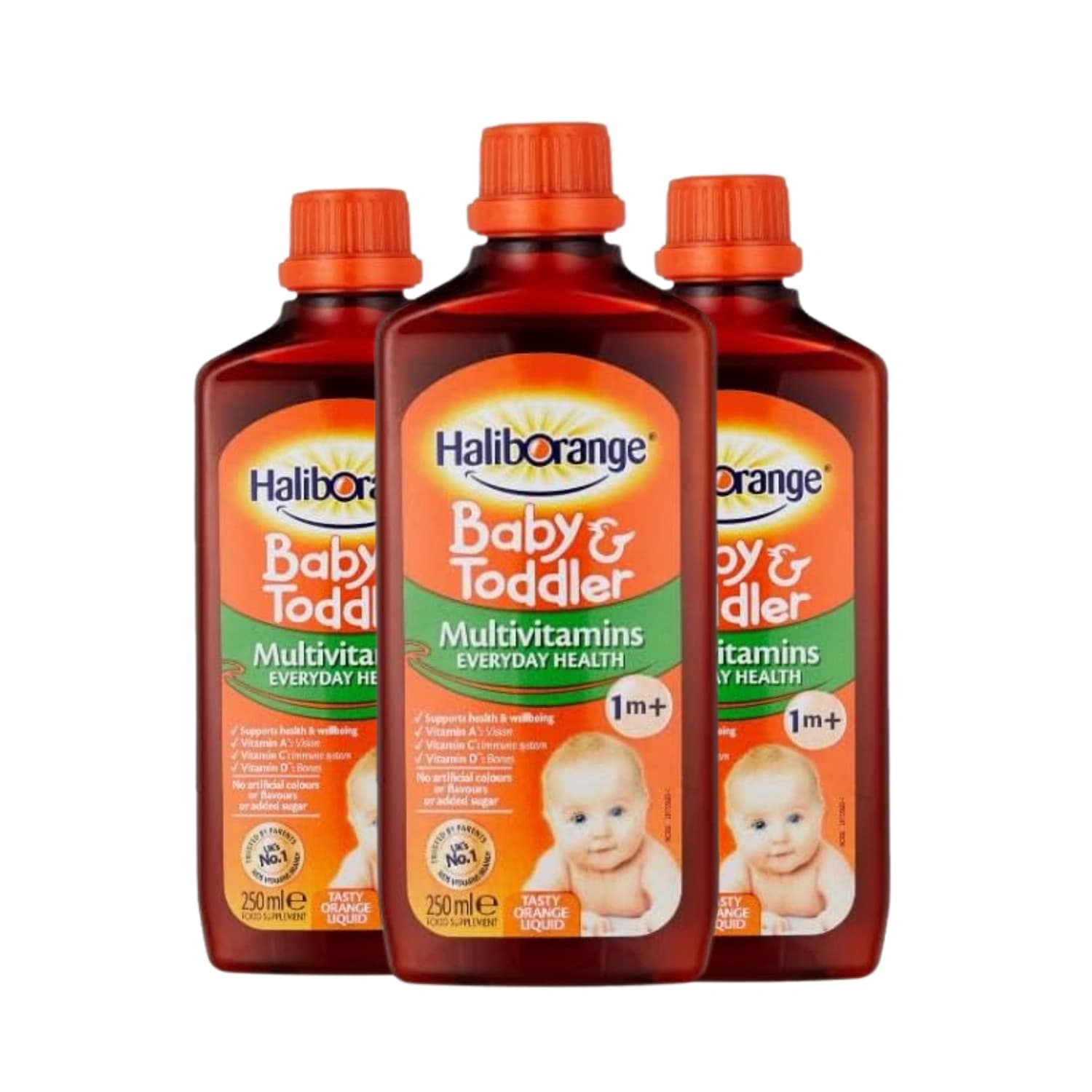 Haliborange Baby &amp; Toddler Multivitamins 250ml - Pack of 3