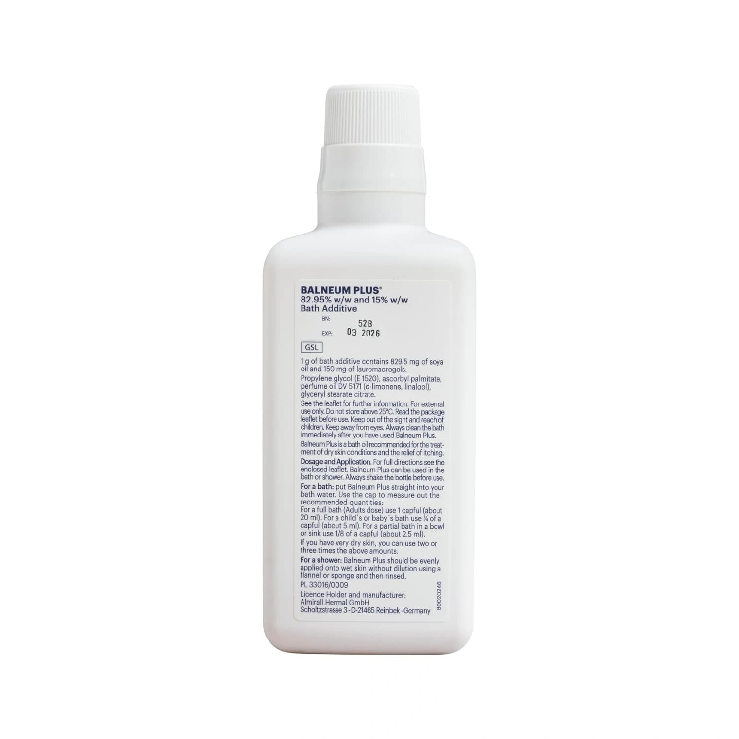 Balneum Plus Bath Oil 500ml