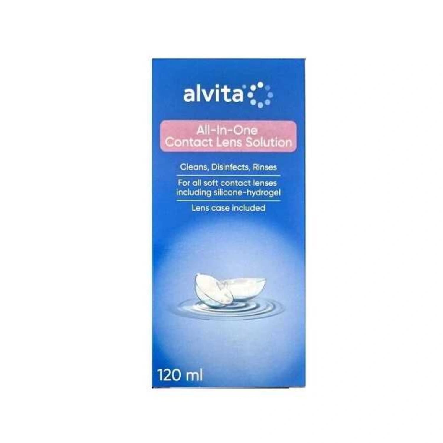 Alvita Contact Lens Solution &amp; Case 120ml