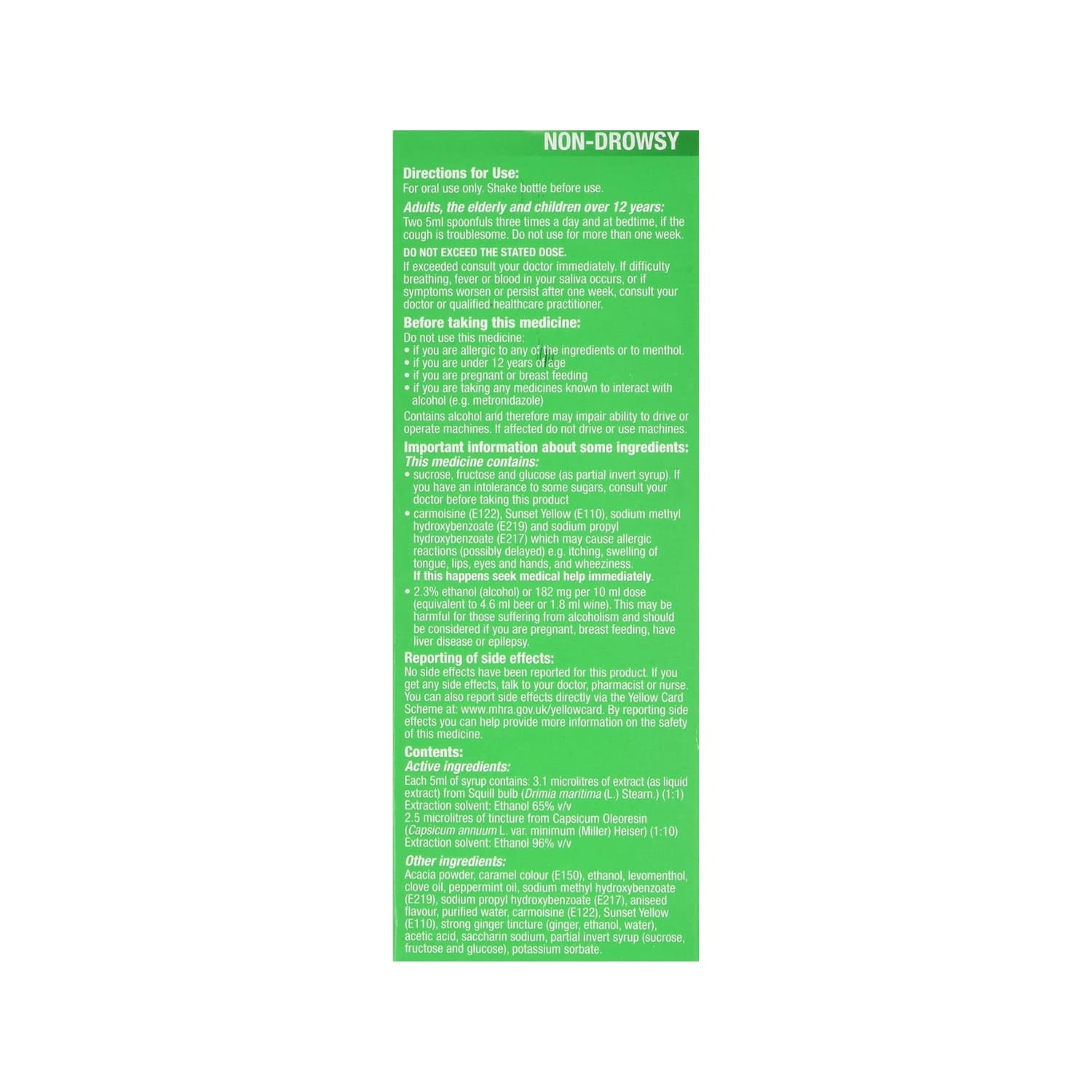 Buttercup Cough Mixture Syrup Original 200 ml