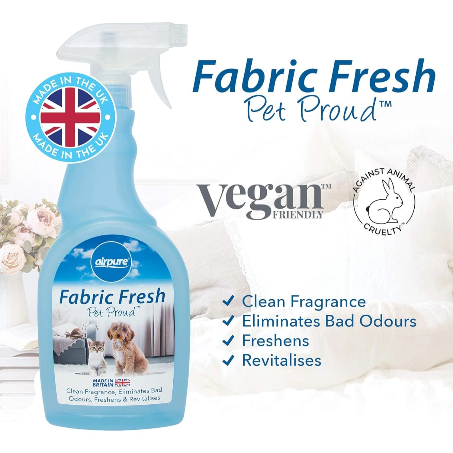 Airpure Fabric Freshener Pet Proud Spray 750ml