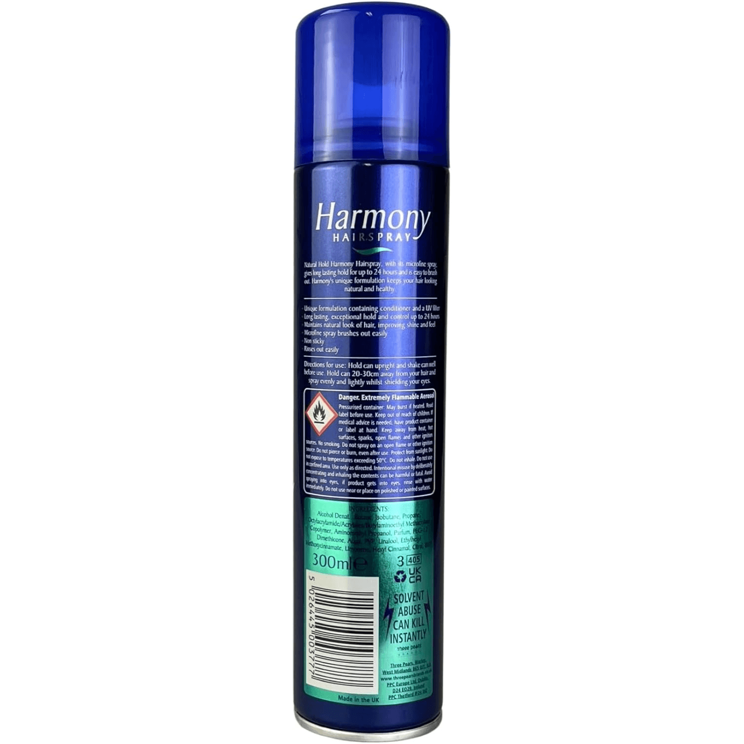 Harmony Blue Hairspray Natural Hold 225ml