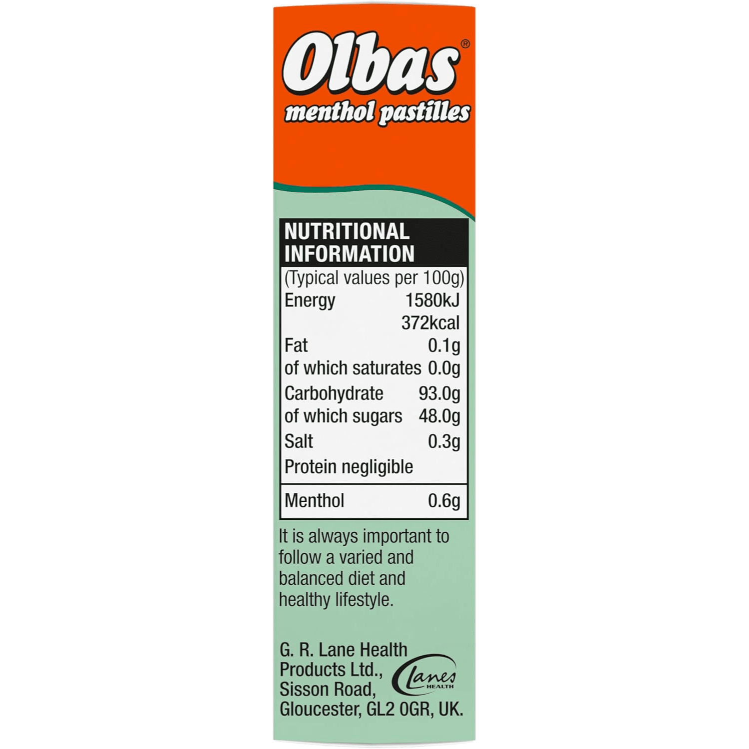 Olbas Menthol Pastilles 45g