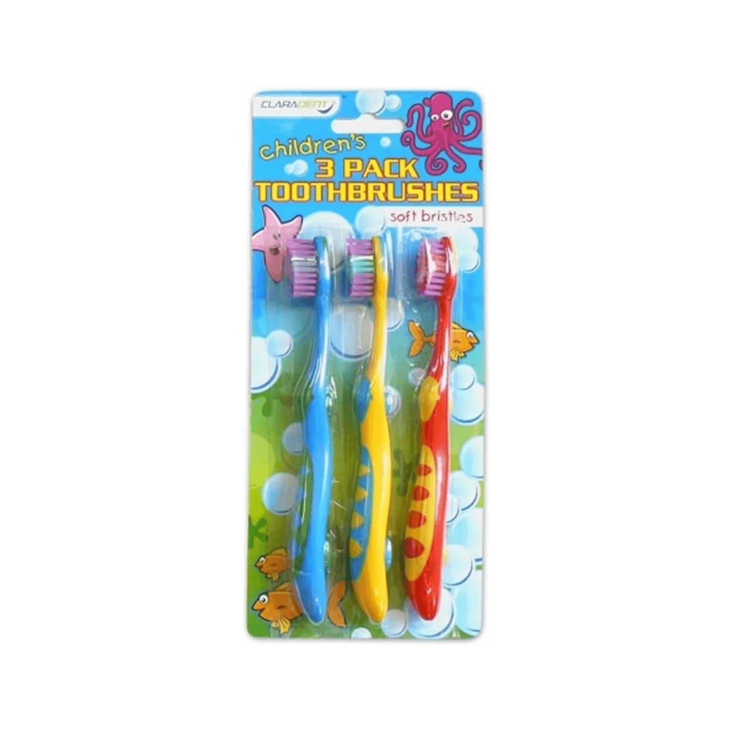 Claradent Kids Toothbrush Pack 3